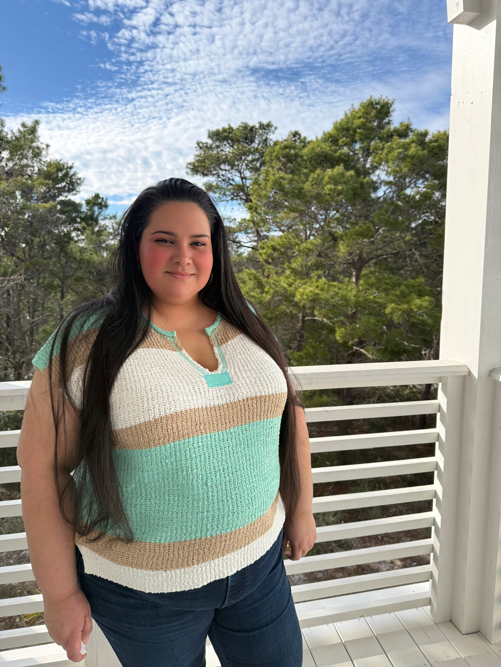 Short Sleeve Color Block Stripe Top by Sew In Love (Ships 2-3 weeks) - BFF Here