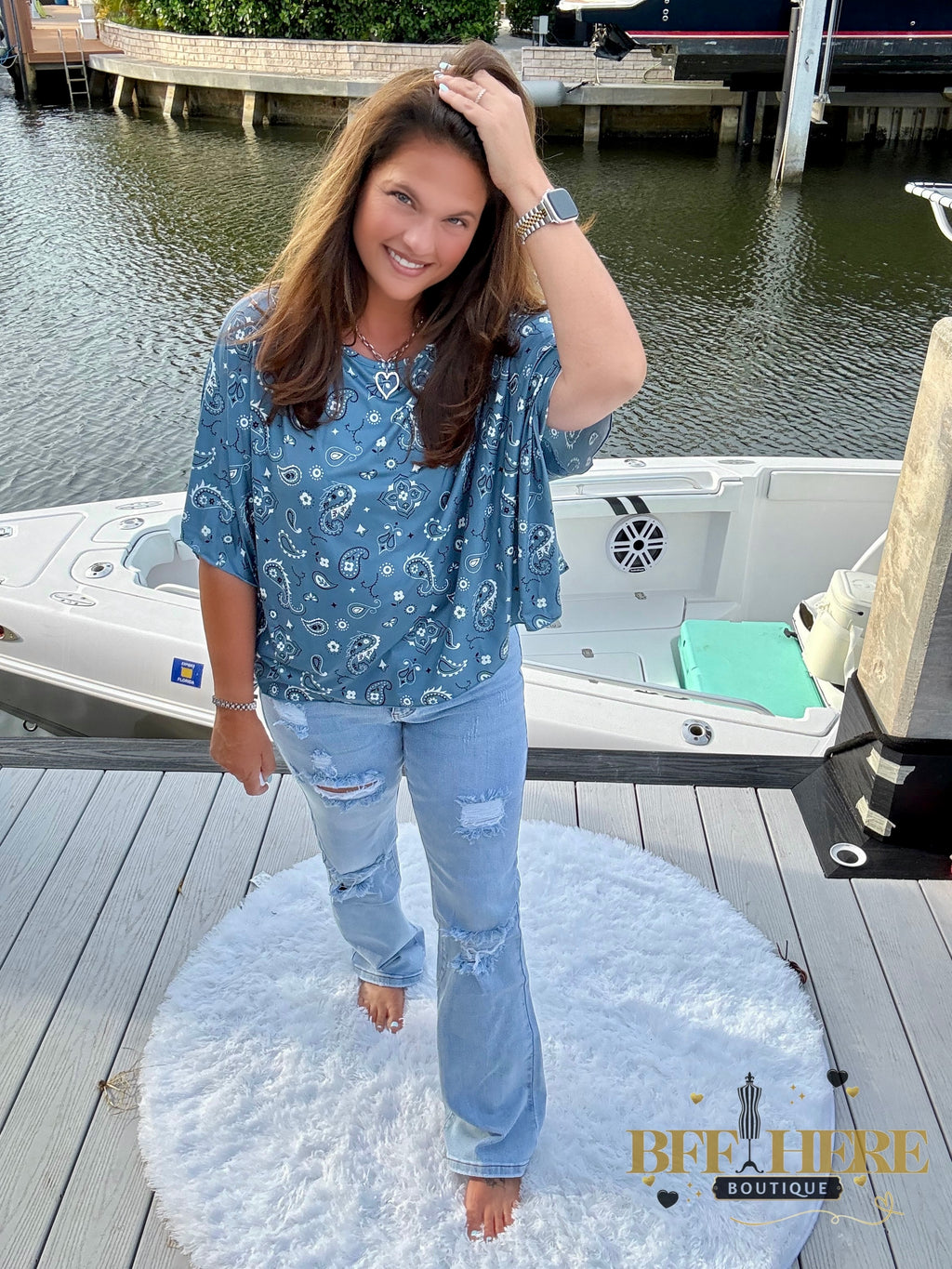 Pretty In Paisley Top by Sterling Kreek - BFF Here