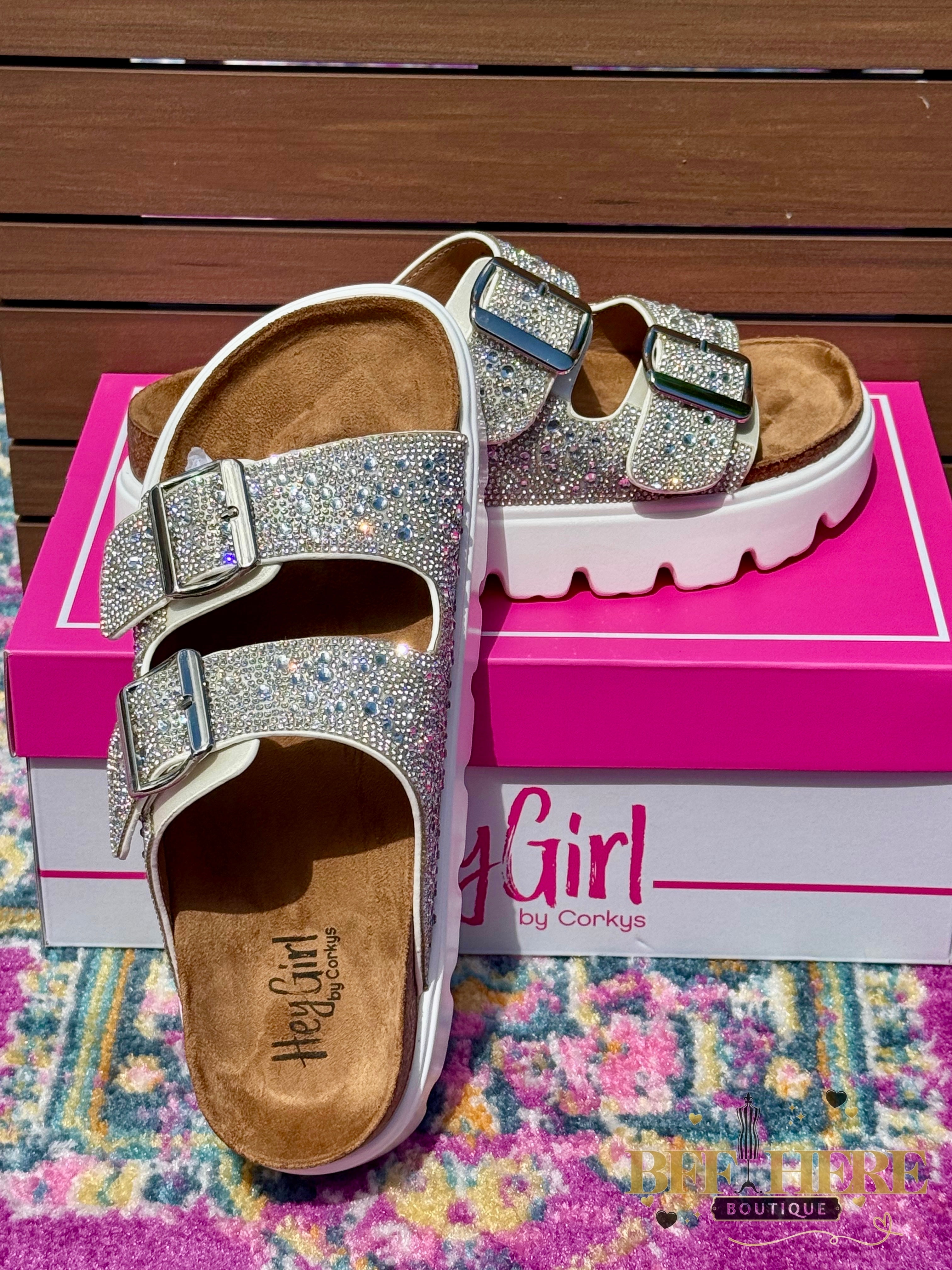 Rumor Has It - Clear Rhinestone by Corkys - BFF Here