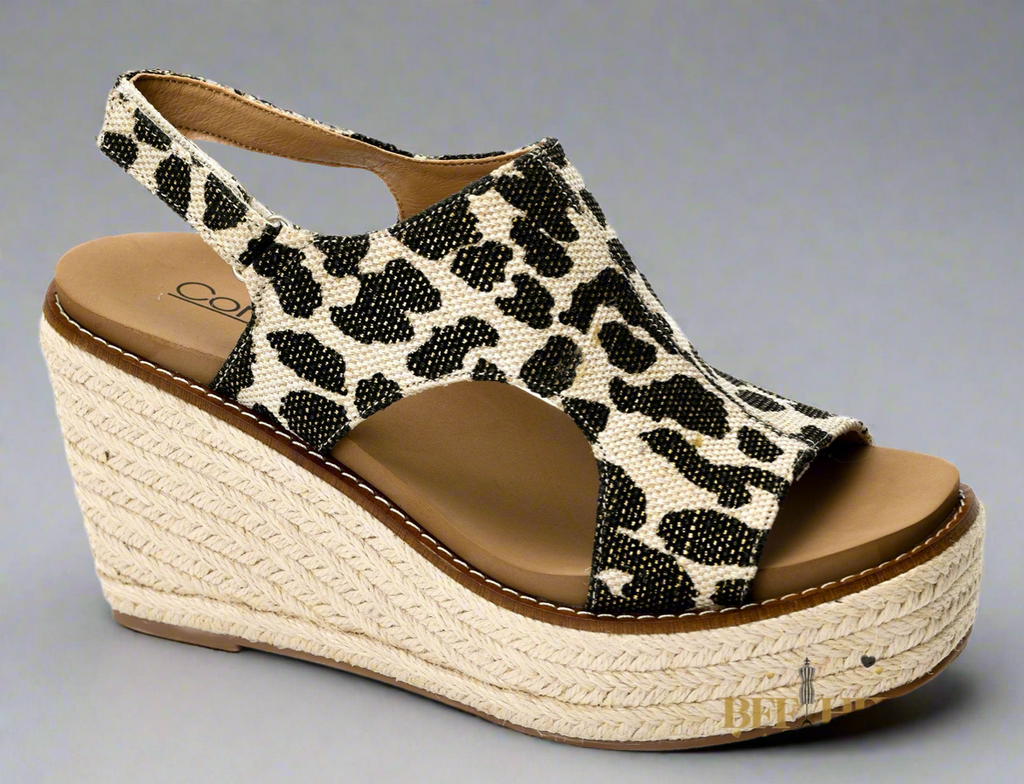 Freddie - Black Metallic Leopard by Corkys - BFF Here