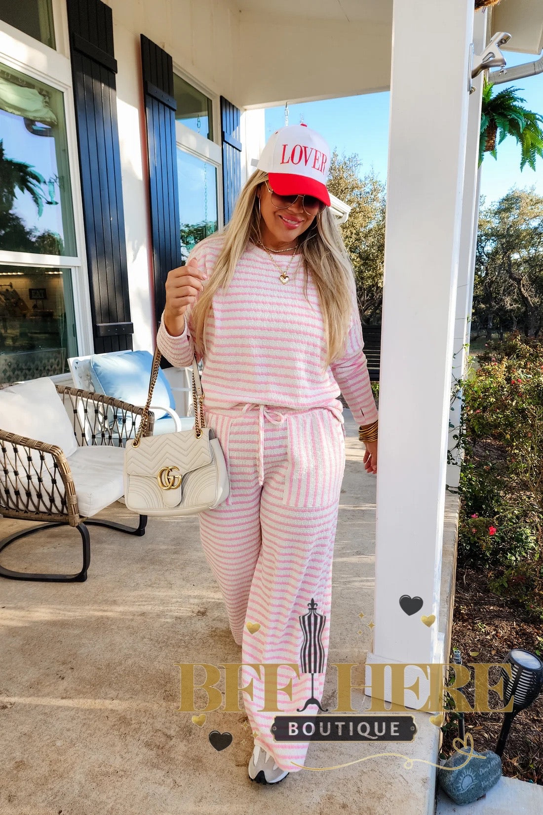 Always Home Stripe Lounge Set by Blakeley / Choice of Color - BFF Here