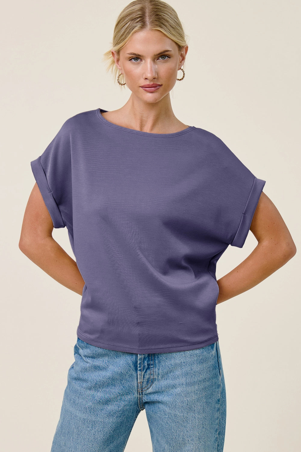 Cuff Sleeve Dolman Scuba Top by Charlotte Avery (ETA: 2-3 weeks) - BFF Here
