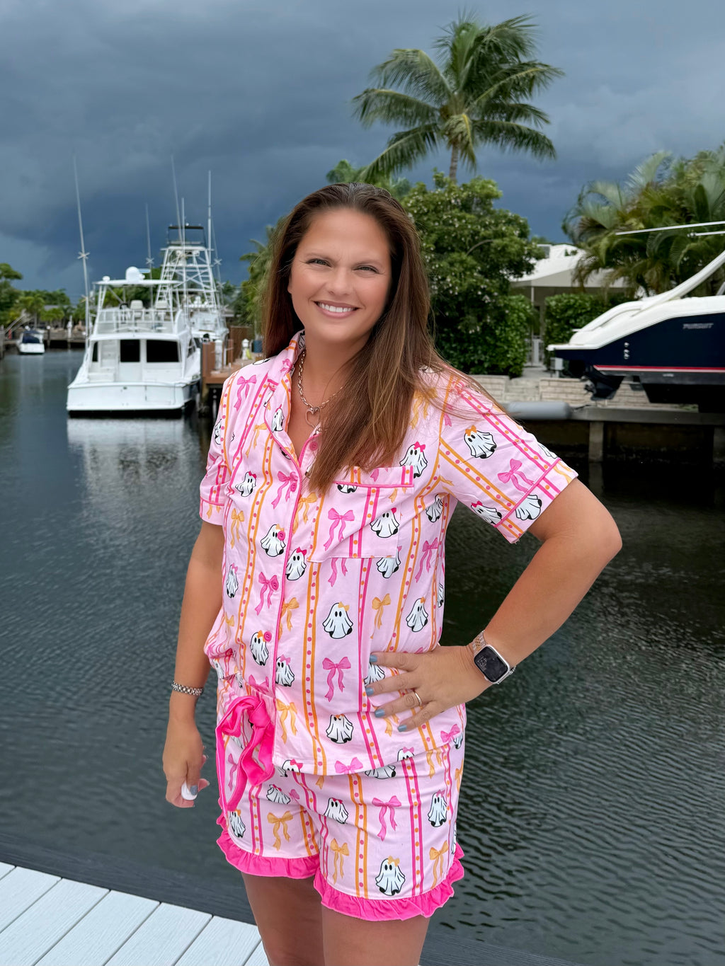 Gigi The Ghost Ruffle Pajama Set by Jess Lea - BFF Here