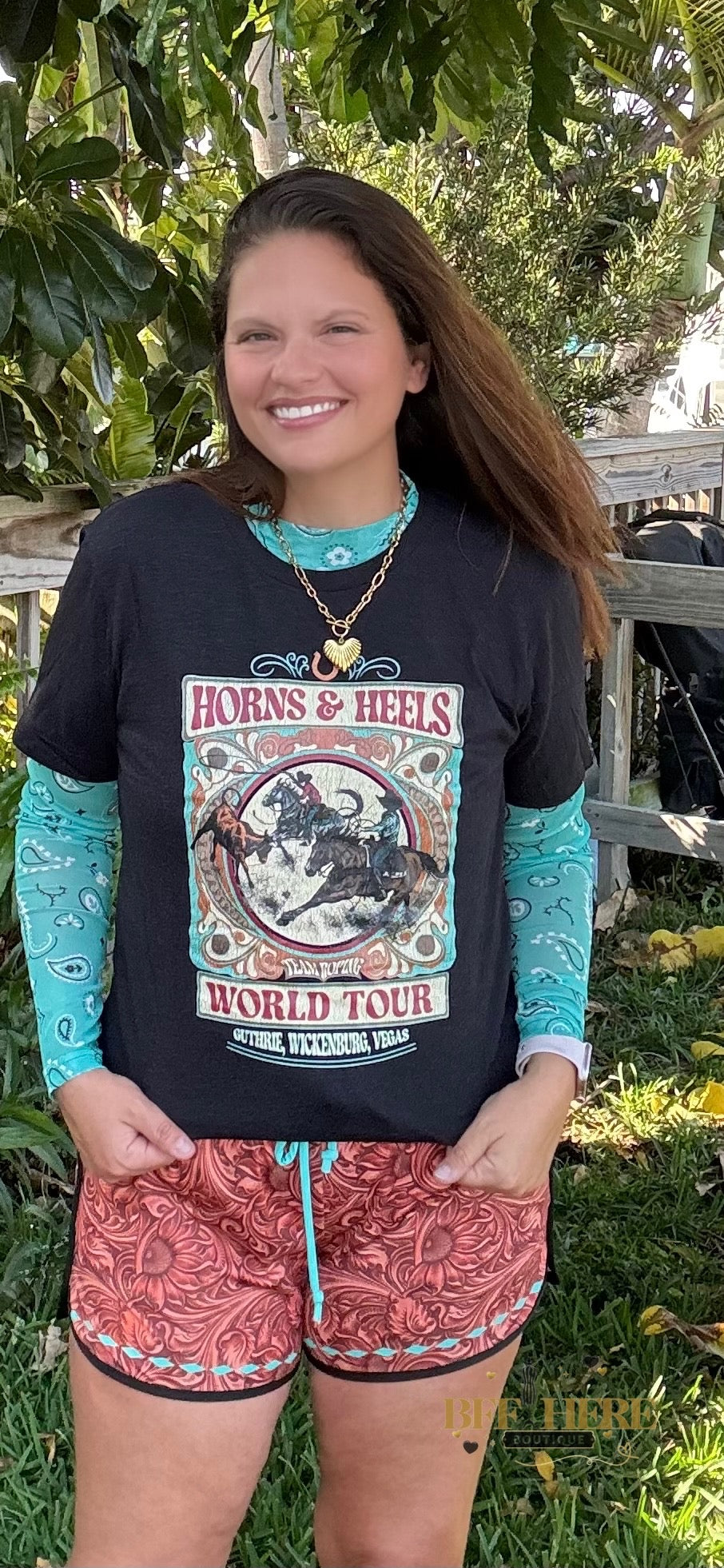 Team Roping World Tour Tee by Sterling Kreek - BFF Here