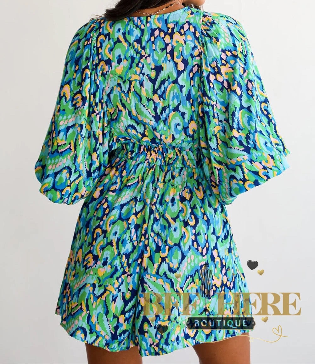 Tropical Breeze Ruffle Romper - BFF Here