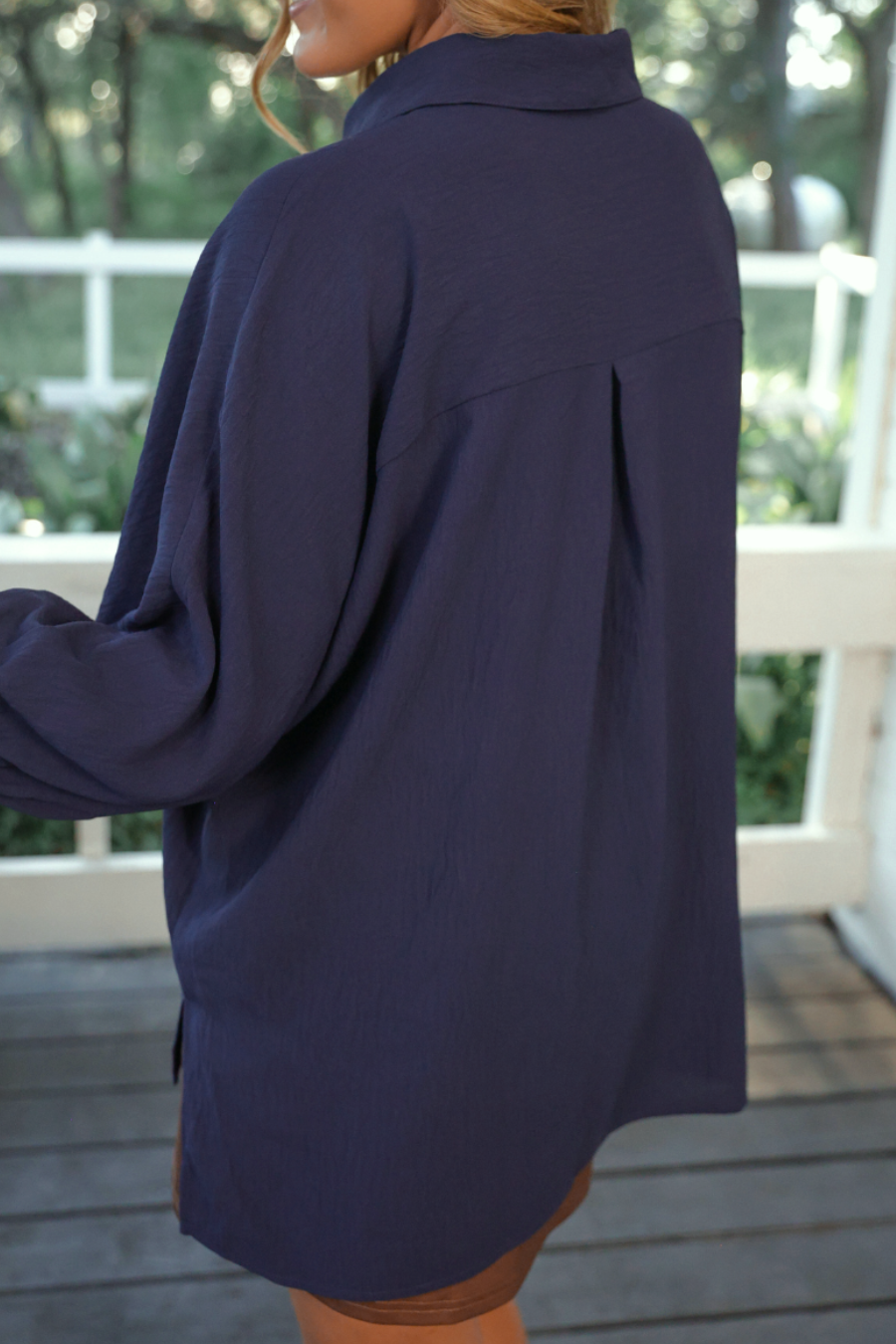 Sloane Button Up Top by Jess Lea / Navy - BFF Here