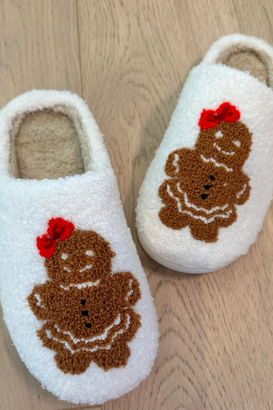 PREORDER-Gingerbread Girl Slippers by Jess Lea (Ships Beginning of October) - BFF Here