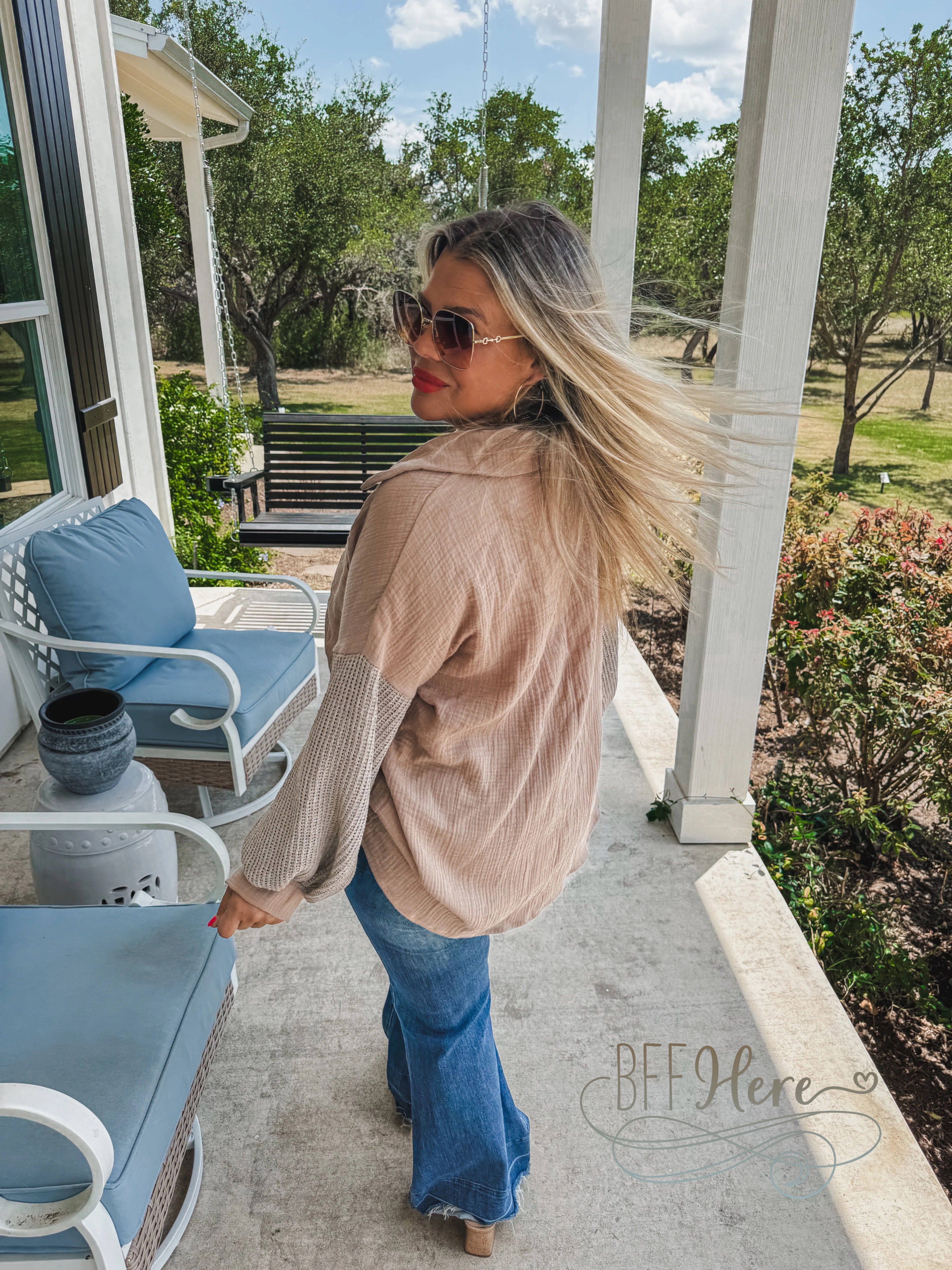 PREORDER: In The Moment Knit Sleeve Top by Blakeley (Ships Beginning of October) - BFF Here