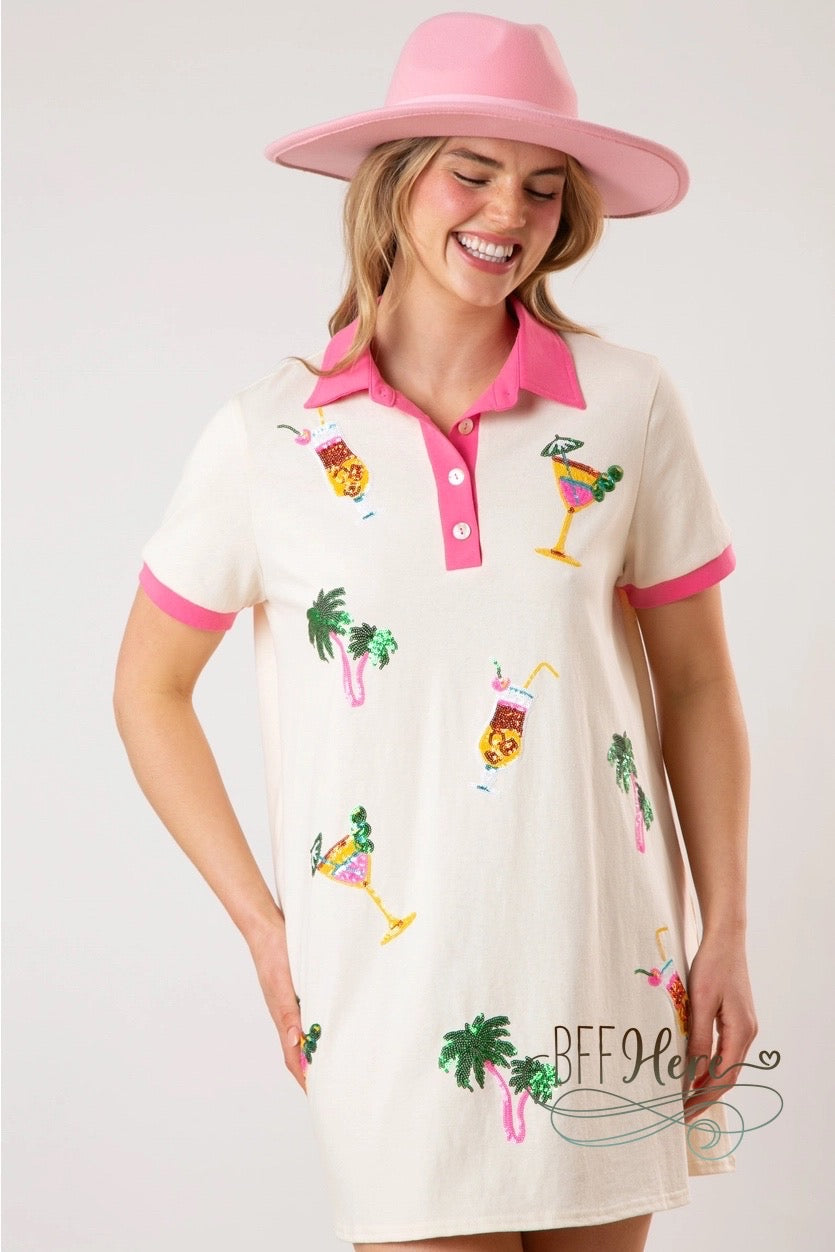 Island Vibes Cocktail Dress - BFF Here