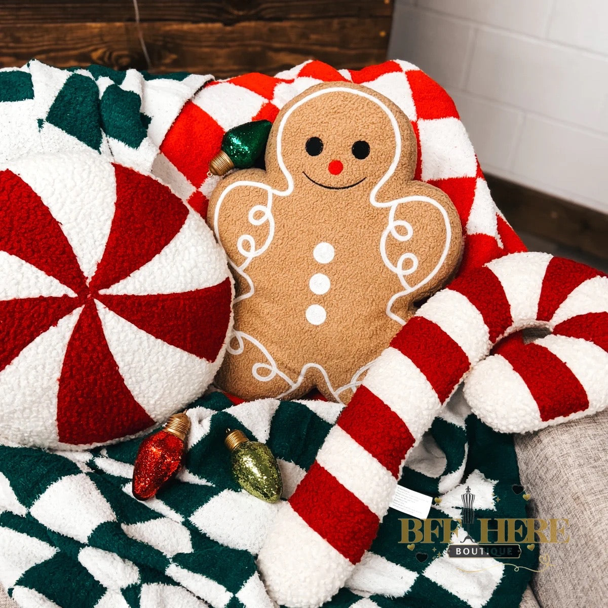 Gingerbread Hugs Pillow