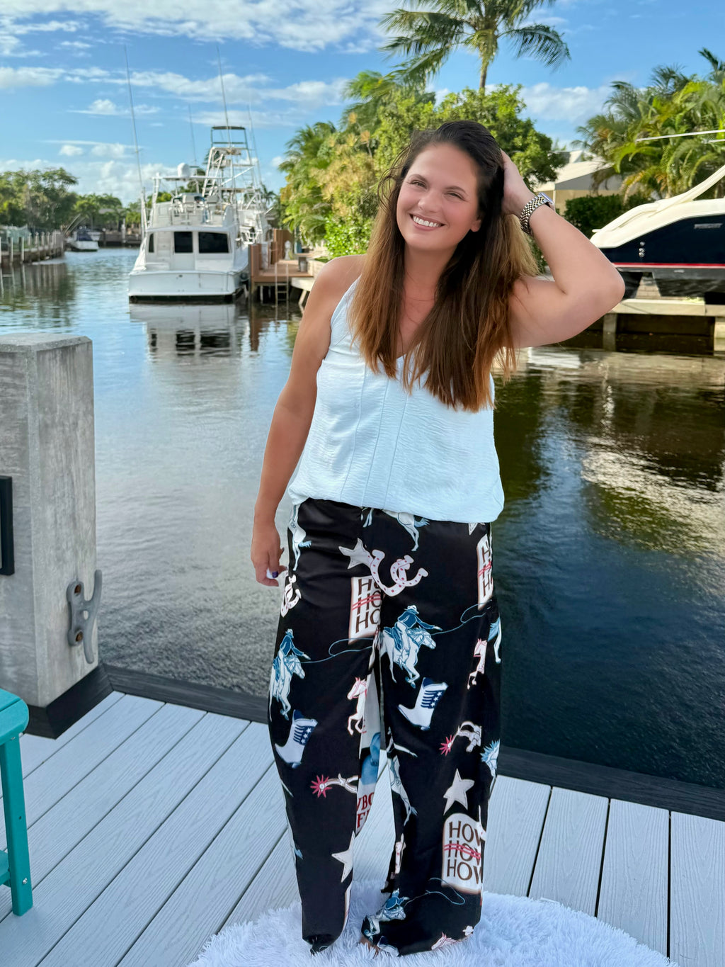 Howdy Cowboy Wide Leg Pants by Jade by Jane - BFF Here