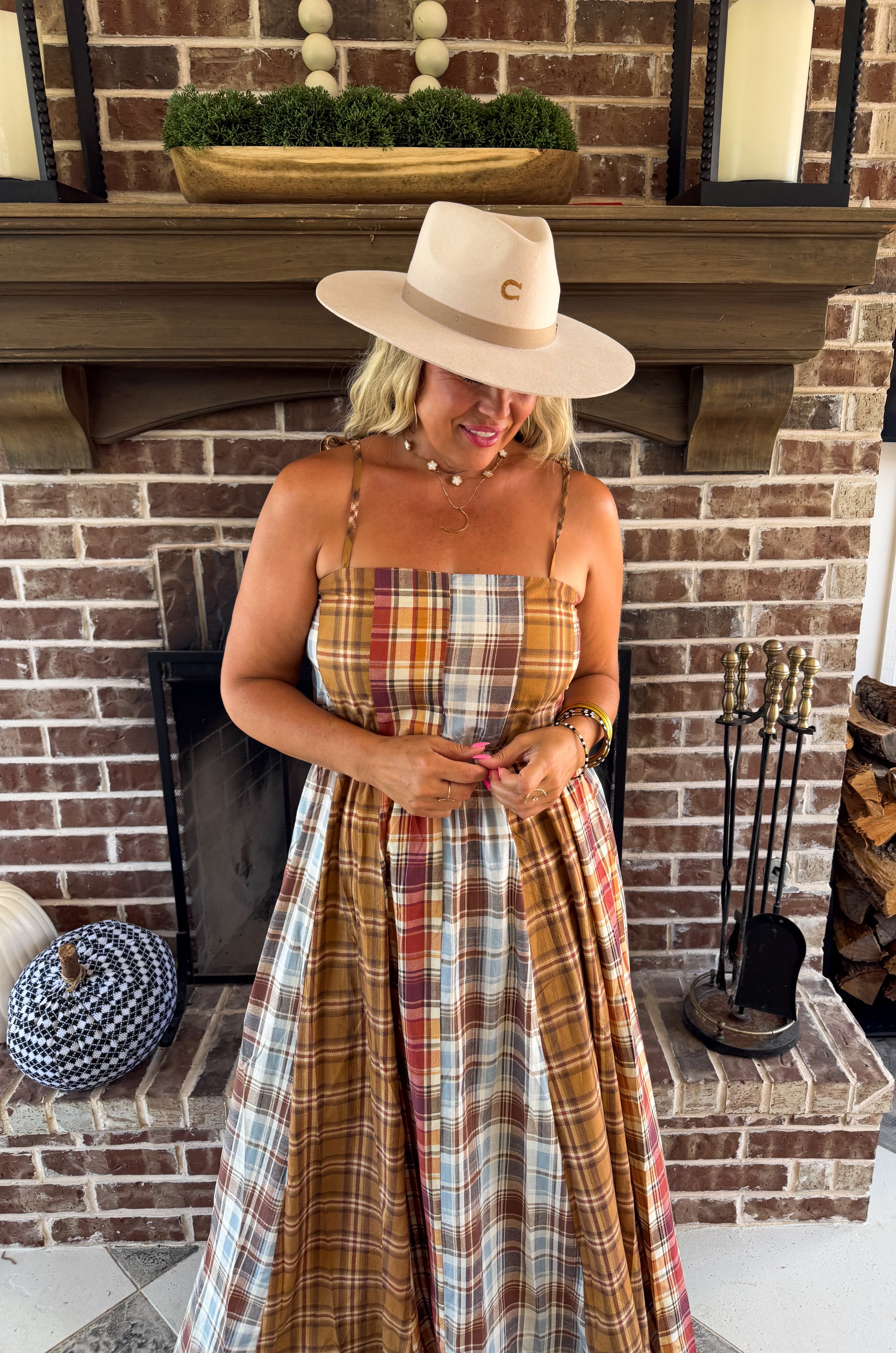 PREORDER: The Ashford Plaid Maxi Dress by Blakeley (ETA: October)