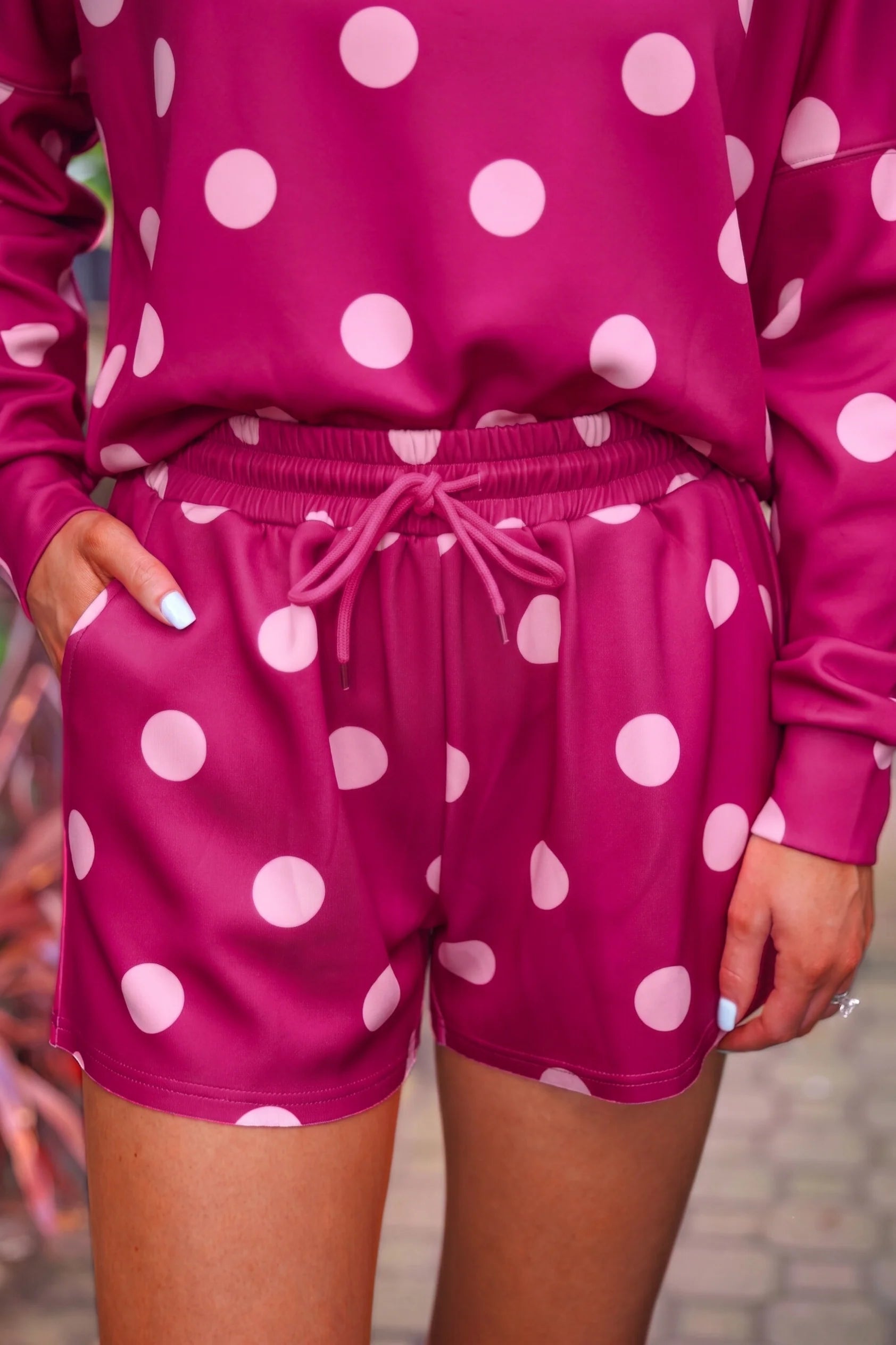 PREORDER: Luna Luxe Pullover Set / Pink Ploka Dot by Jess Lea (ETA: August)