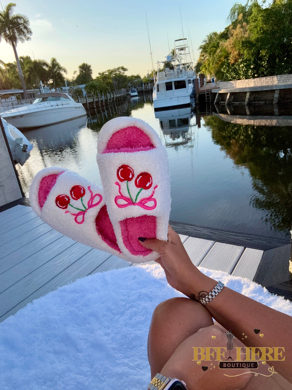 Cherry Bomb Slippers by Jess Lea - BFF Here
