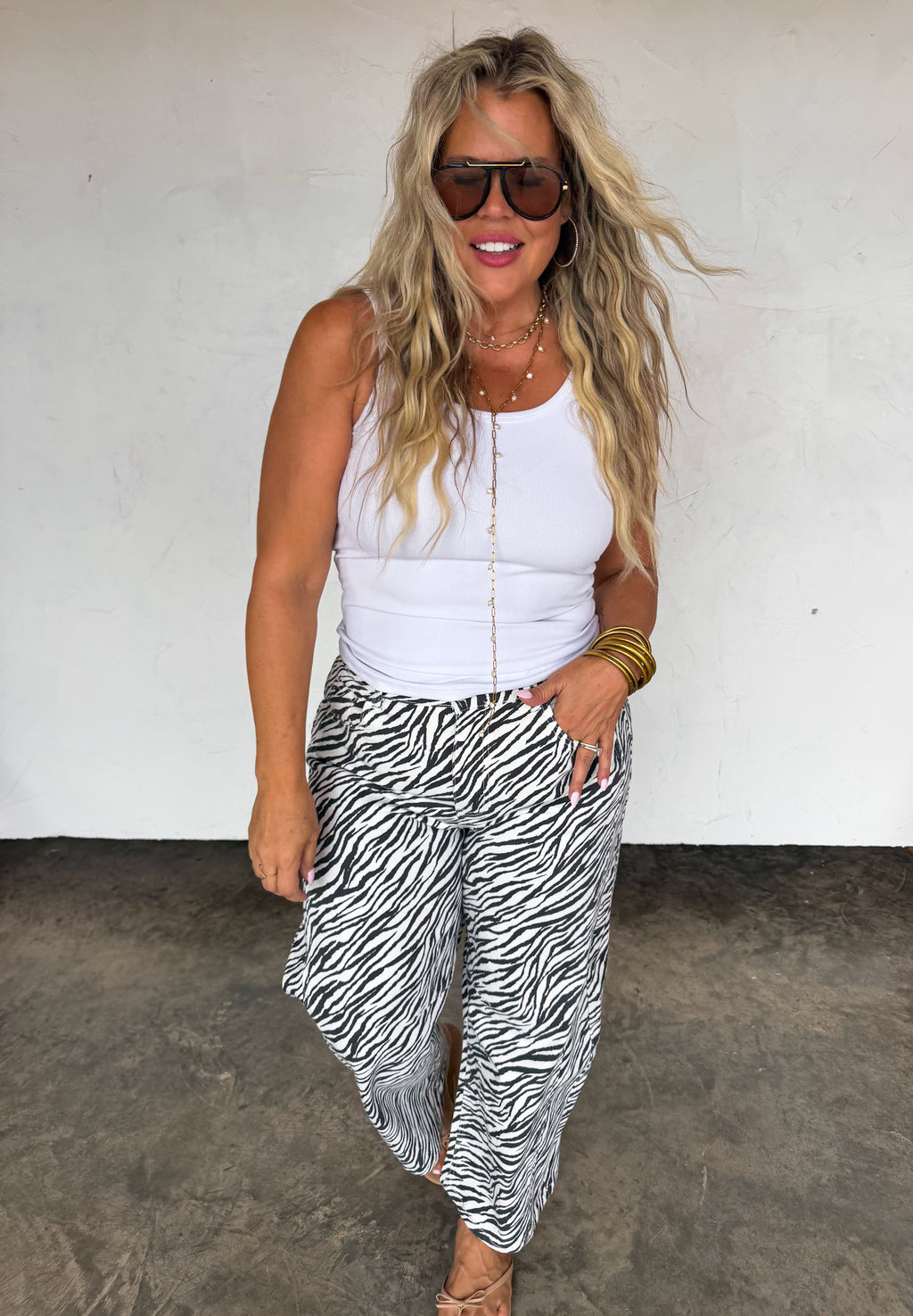 PREORDER: Zebra Bex Barrel Jeans by Blakeley (ETA December)