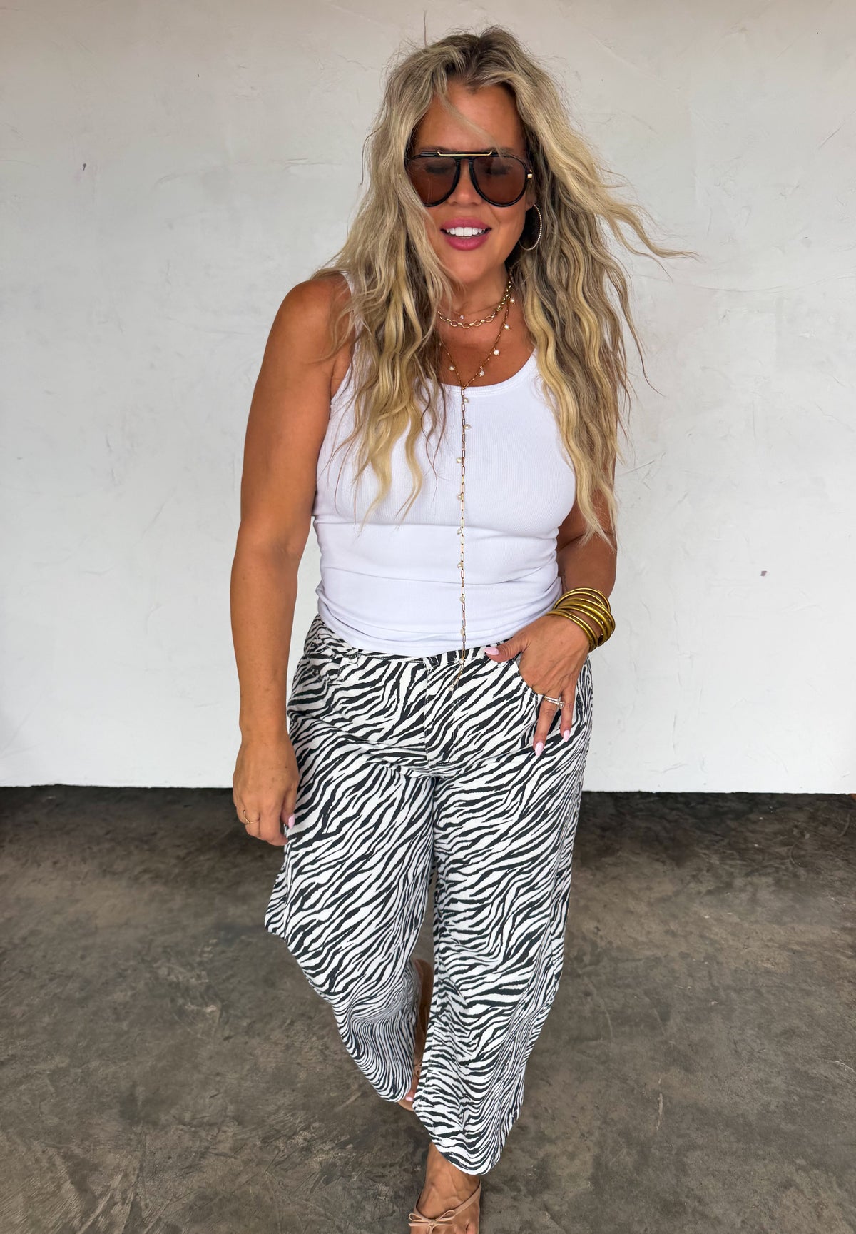PREORDER: Zebra Bex Barrel Jeans by Blakeley (ETA December)