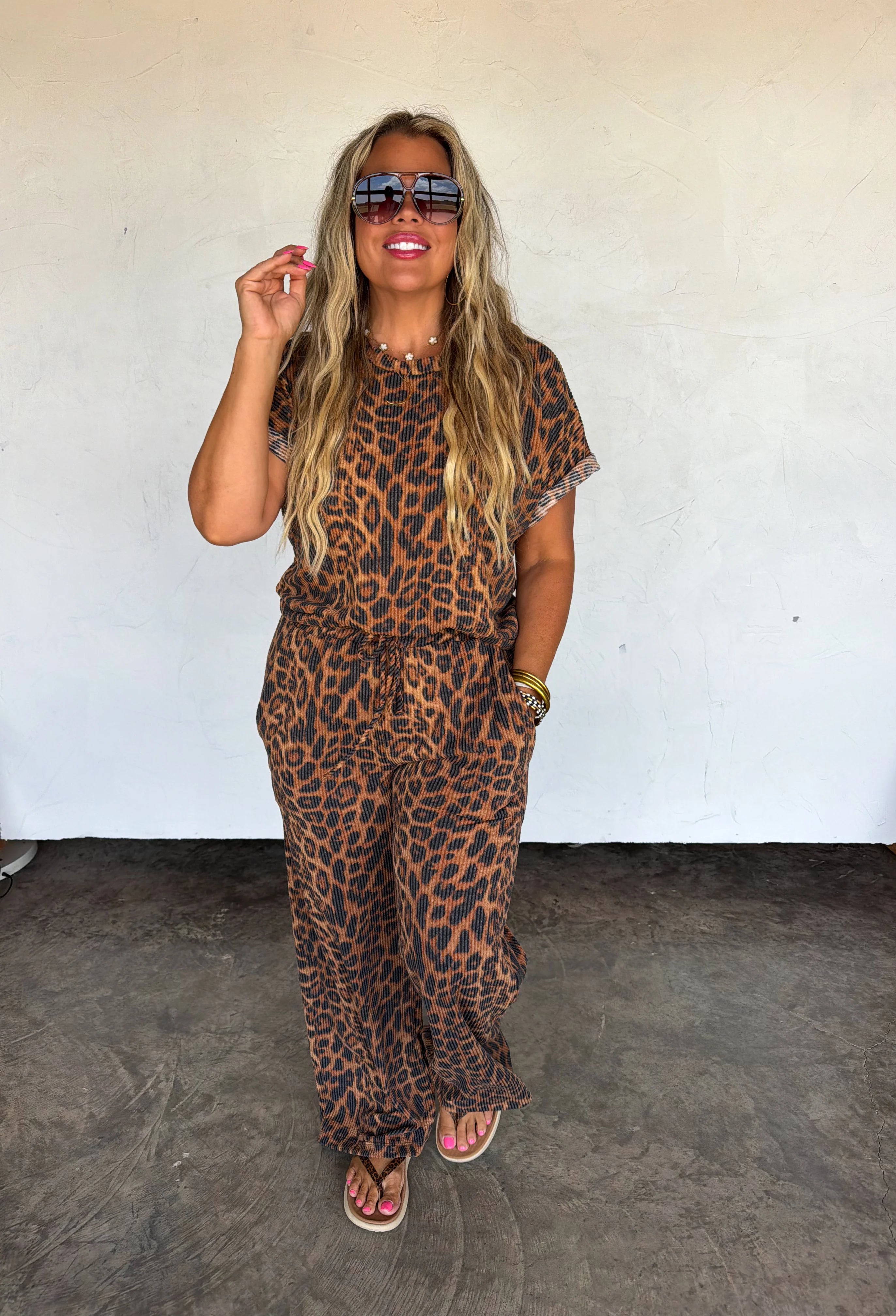 PREORDER: Cheetah Kelsey Pant Sets by Blakeley (ETA: September)