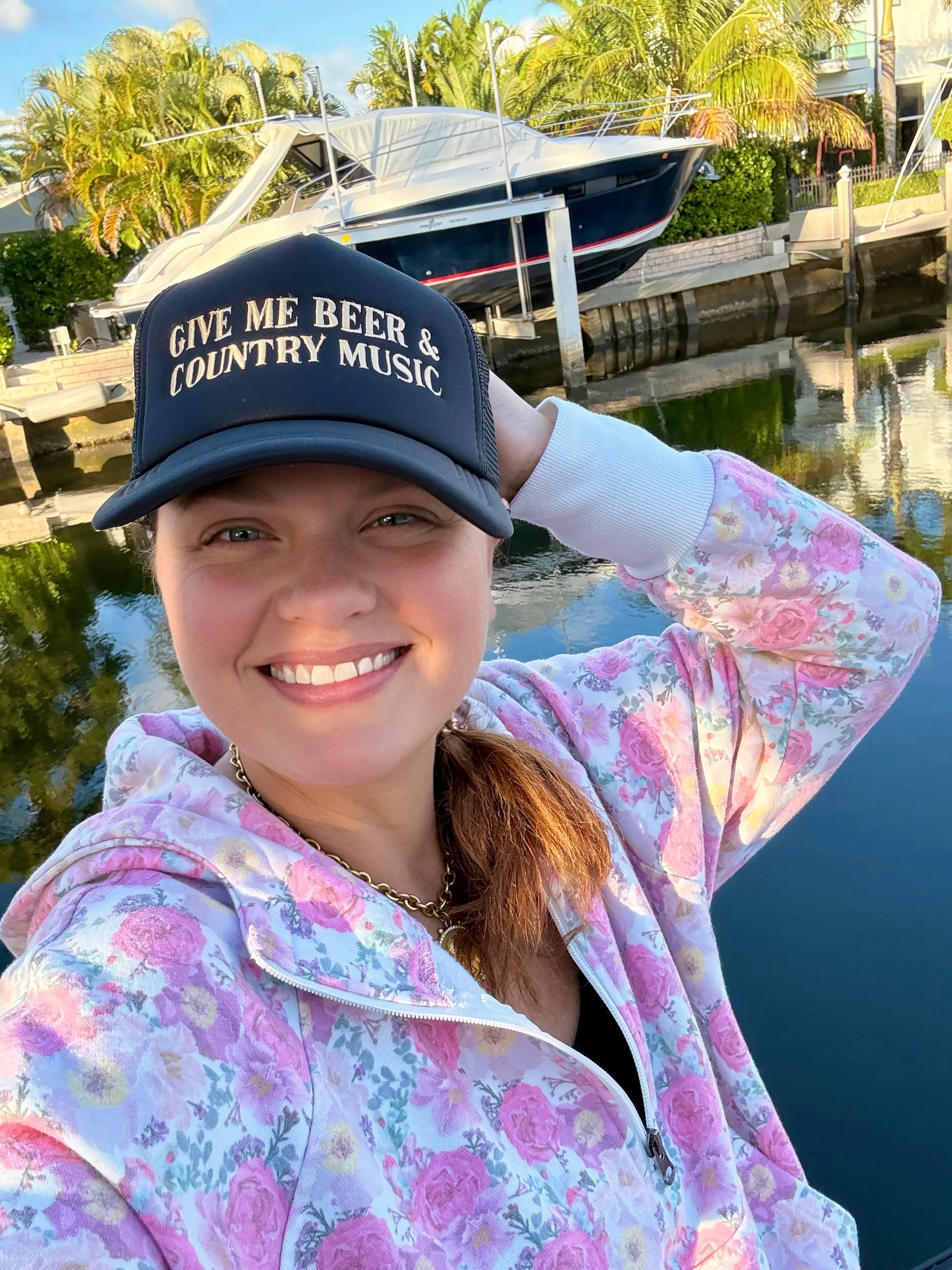 Give Me Beer & Country Music Trucker Hat - BFF Here