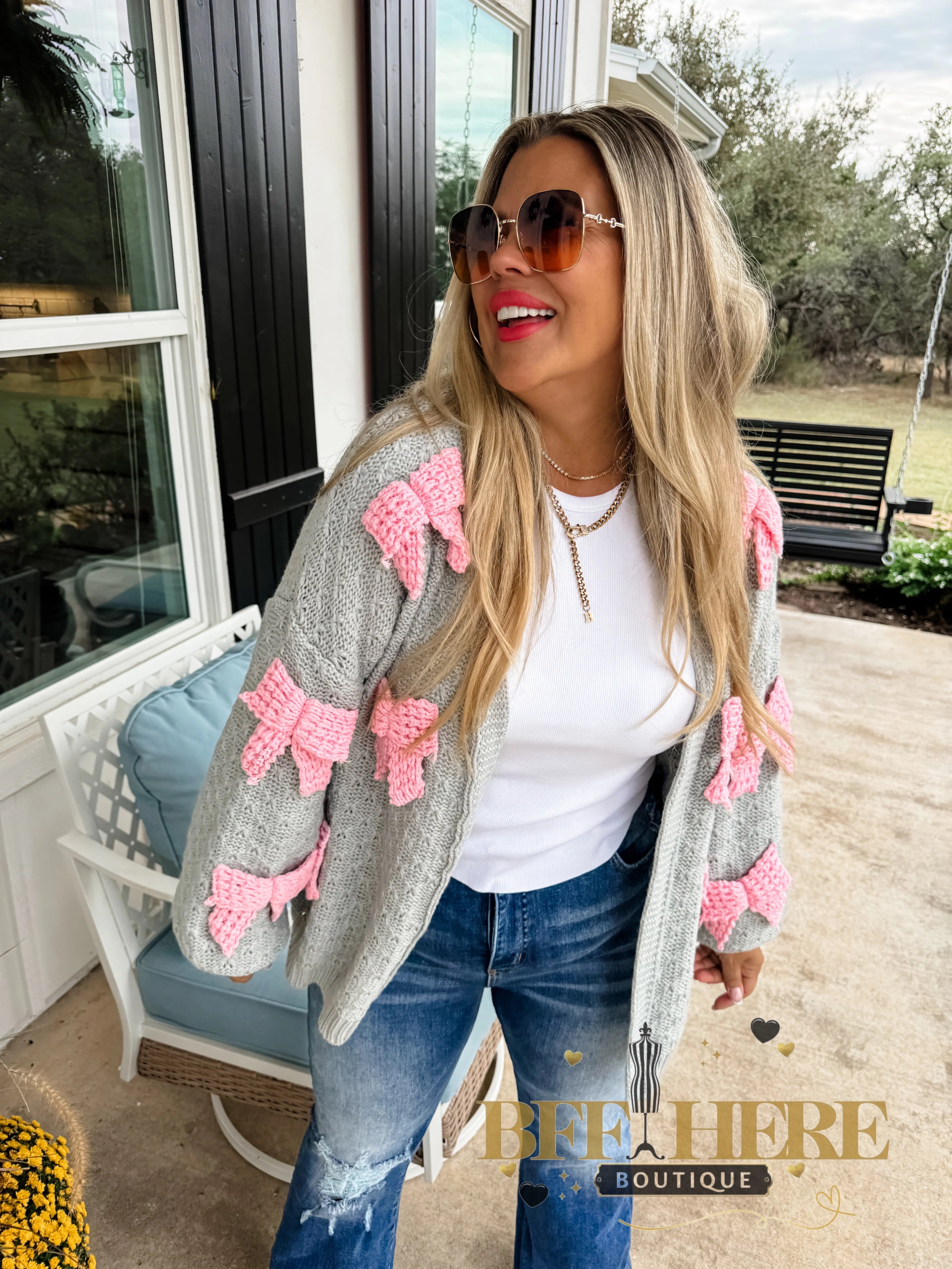 Clara Bow Knit Cardigan by Blakeley - BFF Here