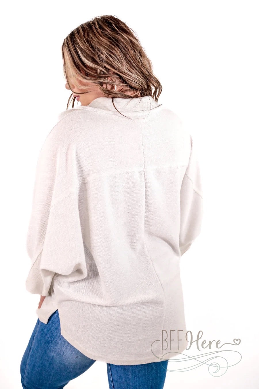 Harper Button Top / Choice of Color - BFF Here