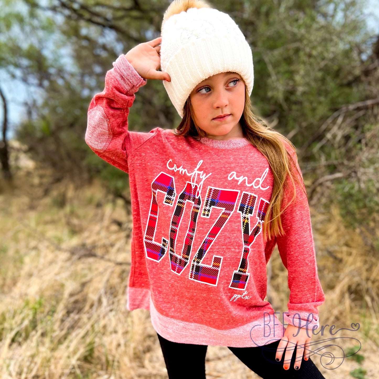 Comfy & Cozy Terry Pullover / Choice of Adult or Youth - BFF Here