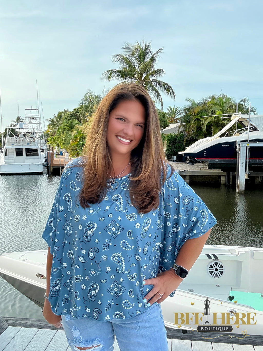Pretty In Paisley Top by Sterling Kreek - BFF Here