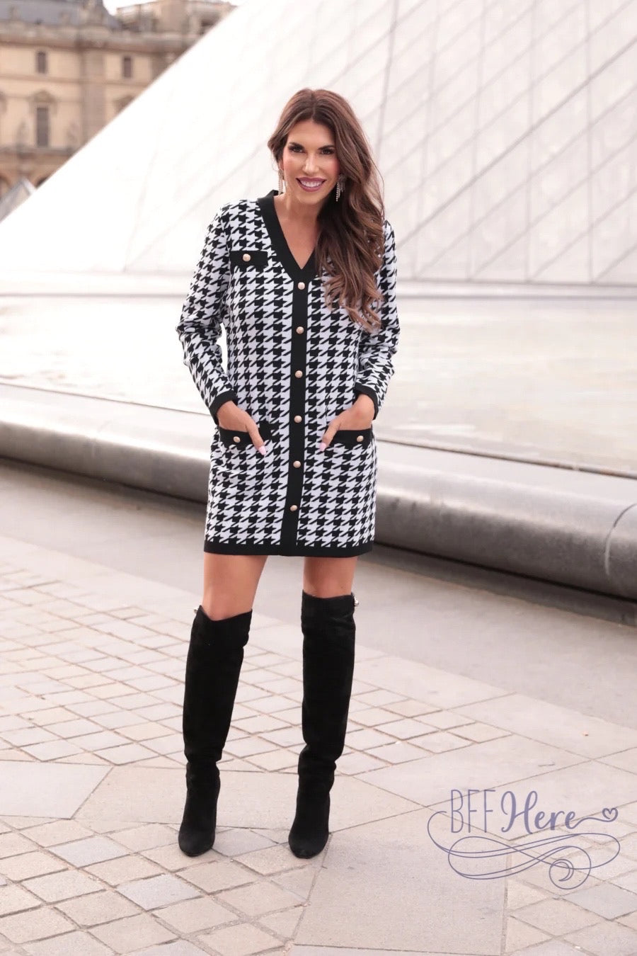 Paris Premier Sweater Dress - BFF Here