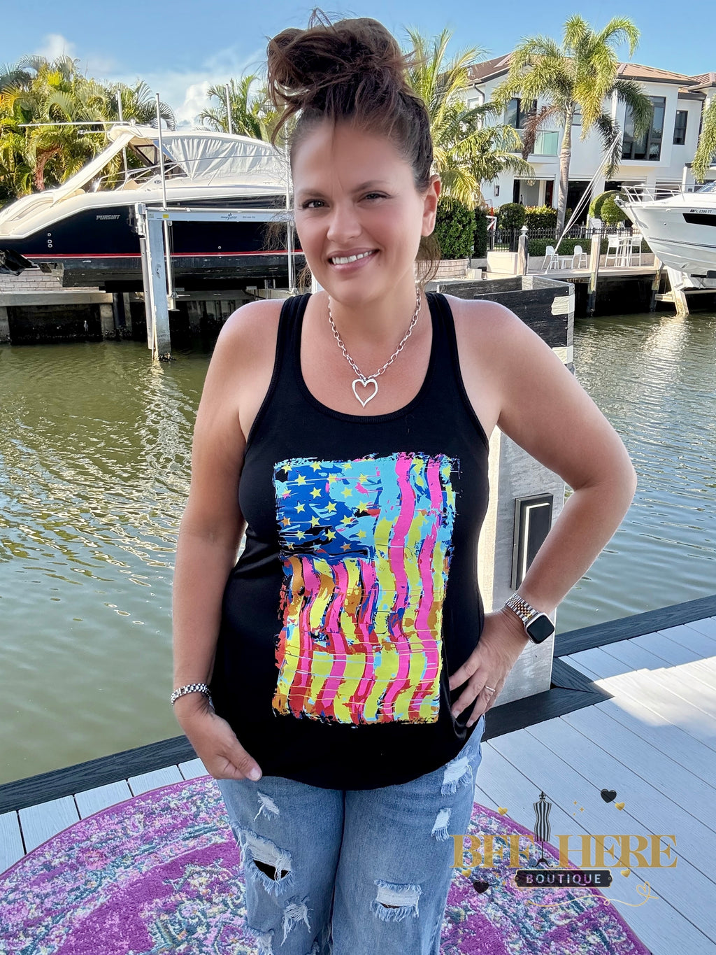 Party In The USA Tank by Sterling Kreek - BFF Here