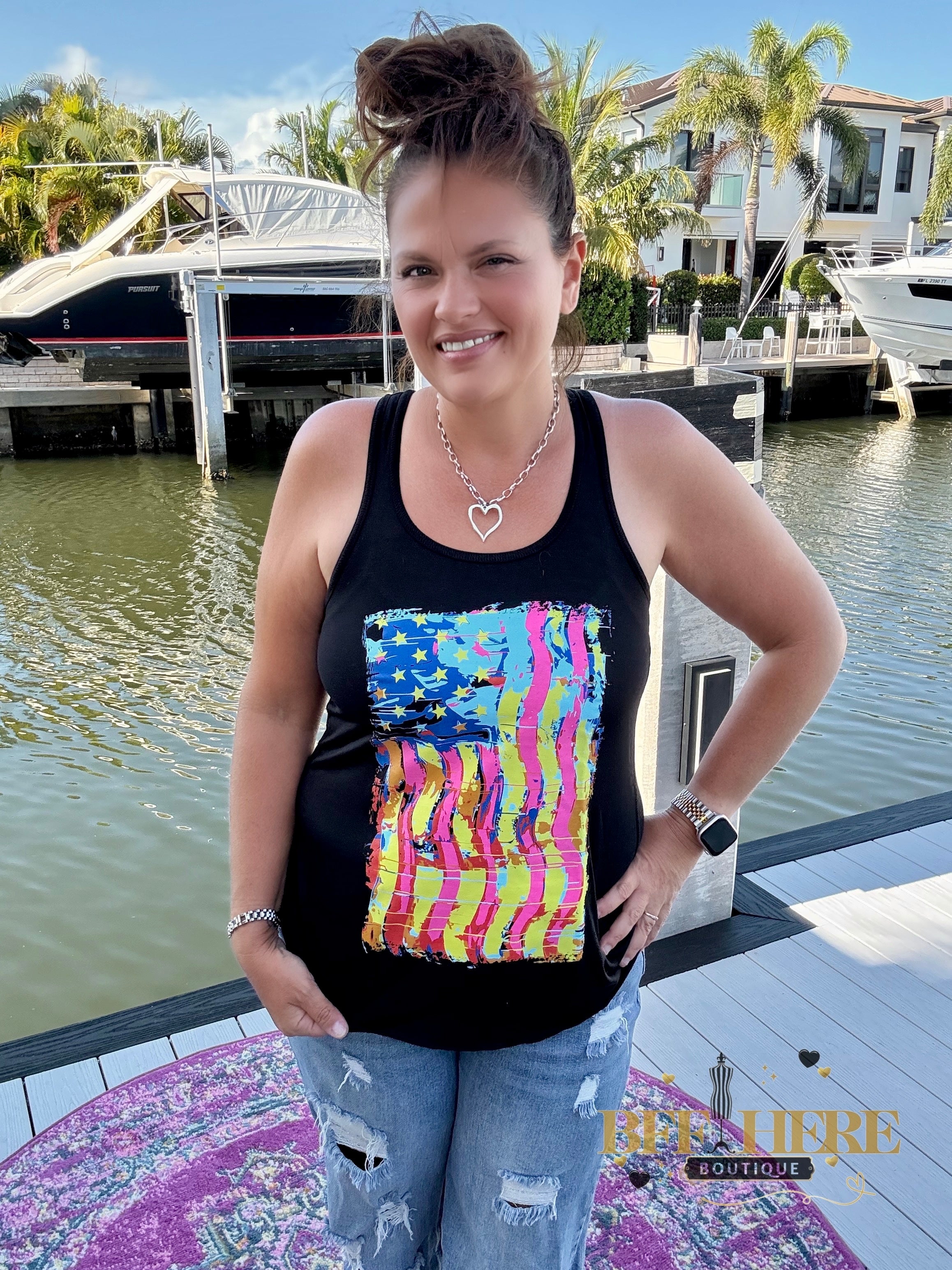 Party In The USA Tank by Sterling Kreek - BFF Here
