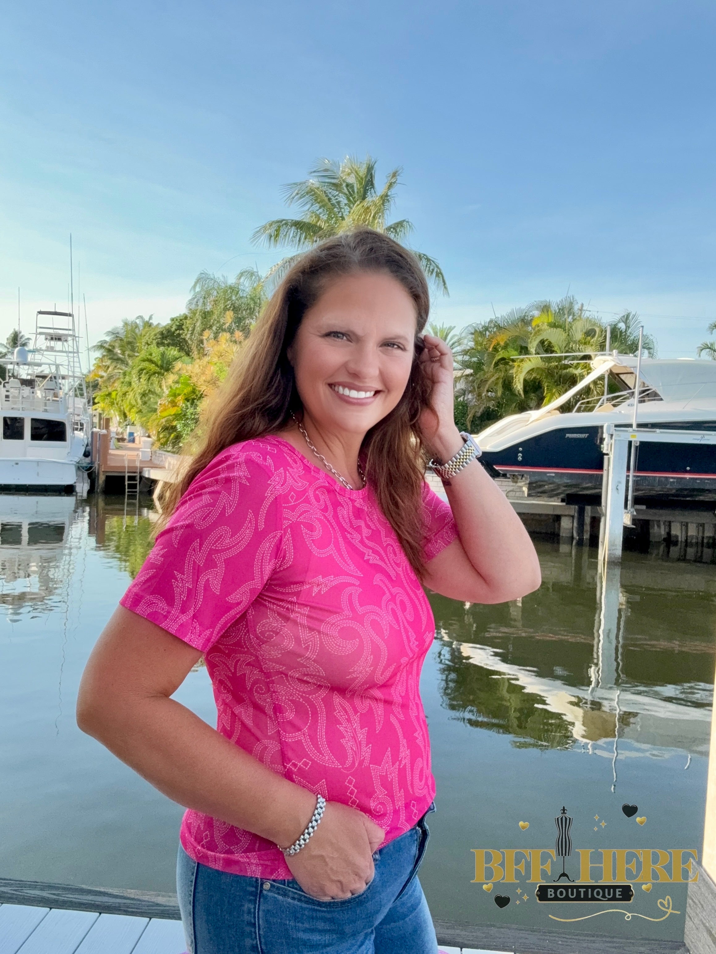 Let’s Go Girls Mesh Top by Sterling Kreek - BFF Here