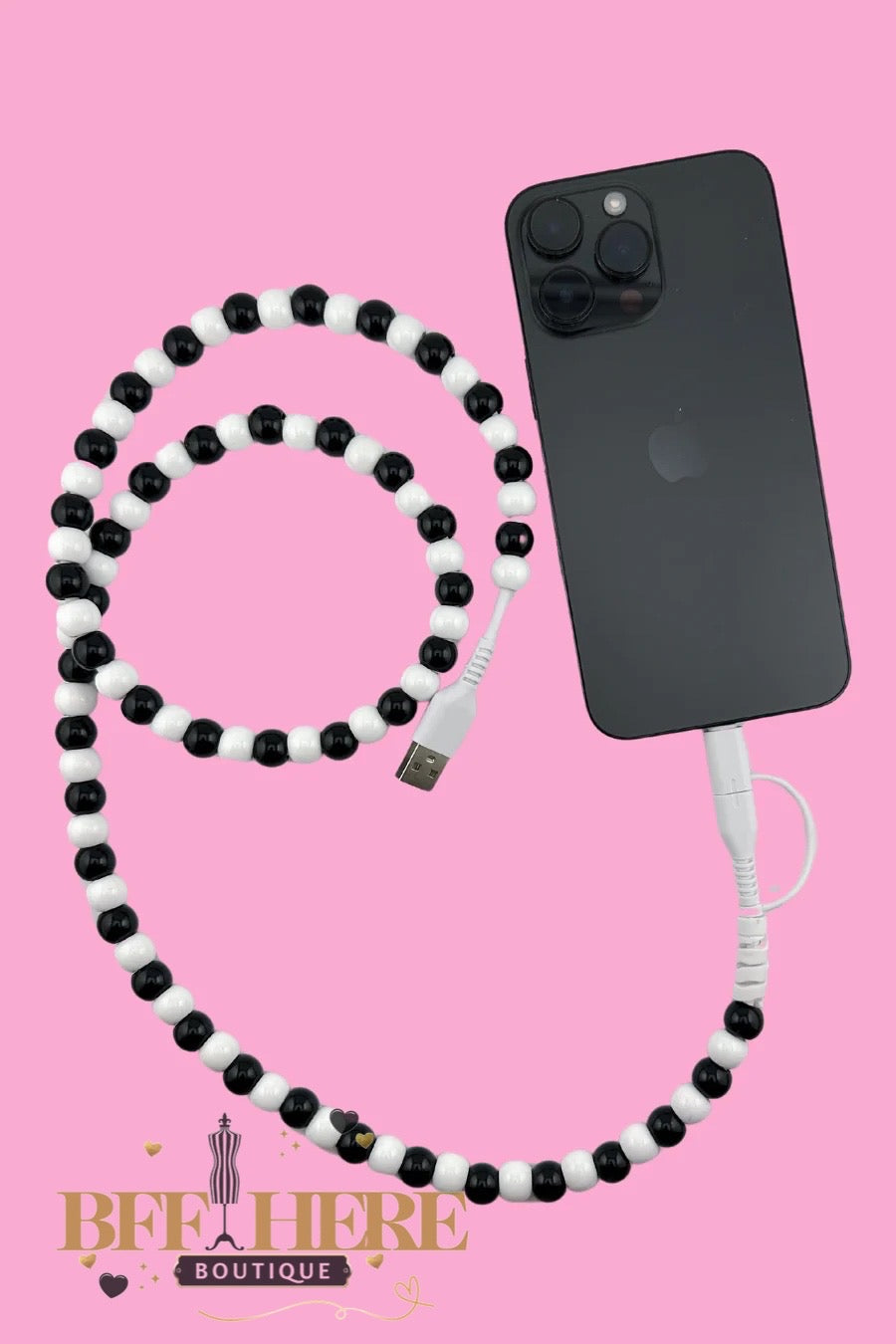 2 in 1 Beaded USB Charger by Jess Lea / Choice of Color - BFF Here