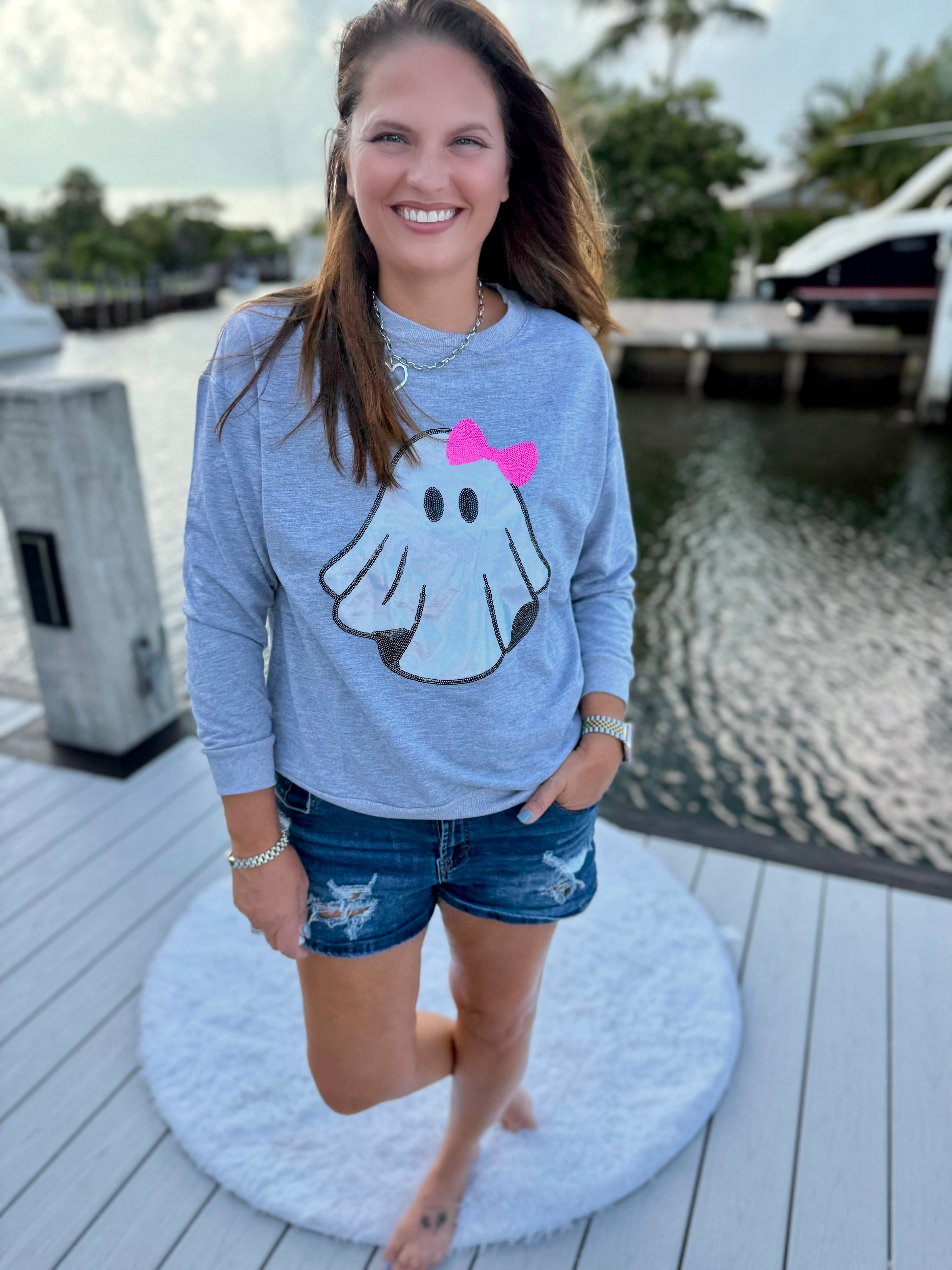 Gigi The Ghost Metallic Pullover by Jess Lea - BFF Here