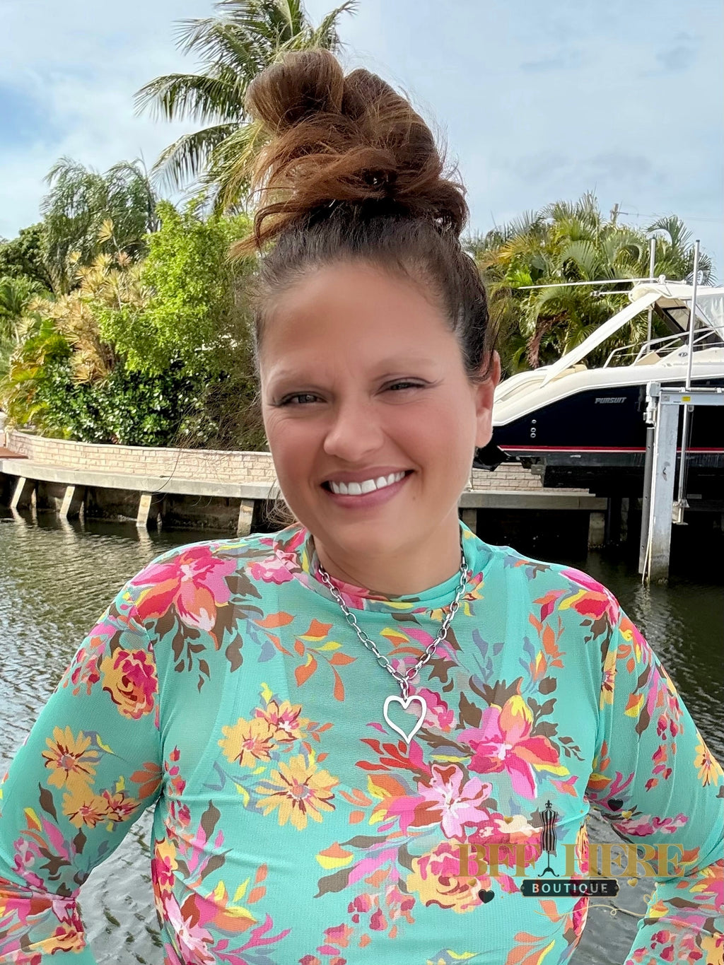 Floral Queen Mesh Top by Sterling Kreek - BFF Here