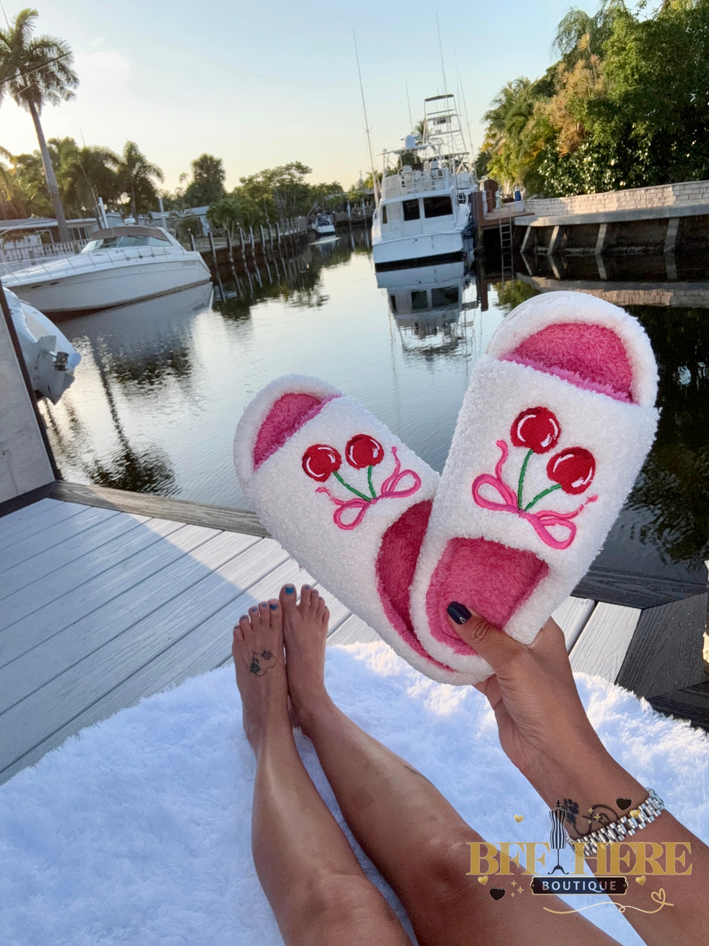 Cherry Bomb Slippers by Jess Lea - BFF Here