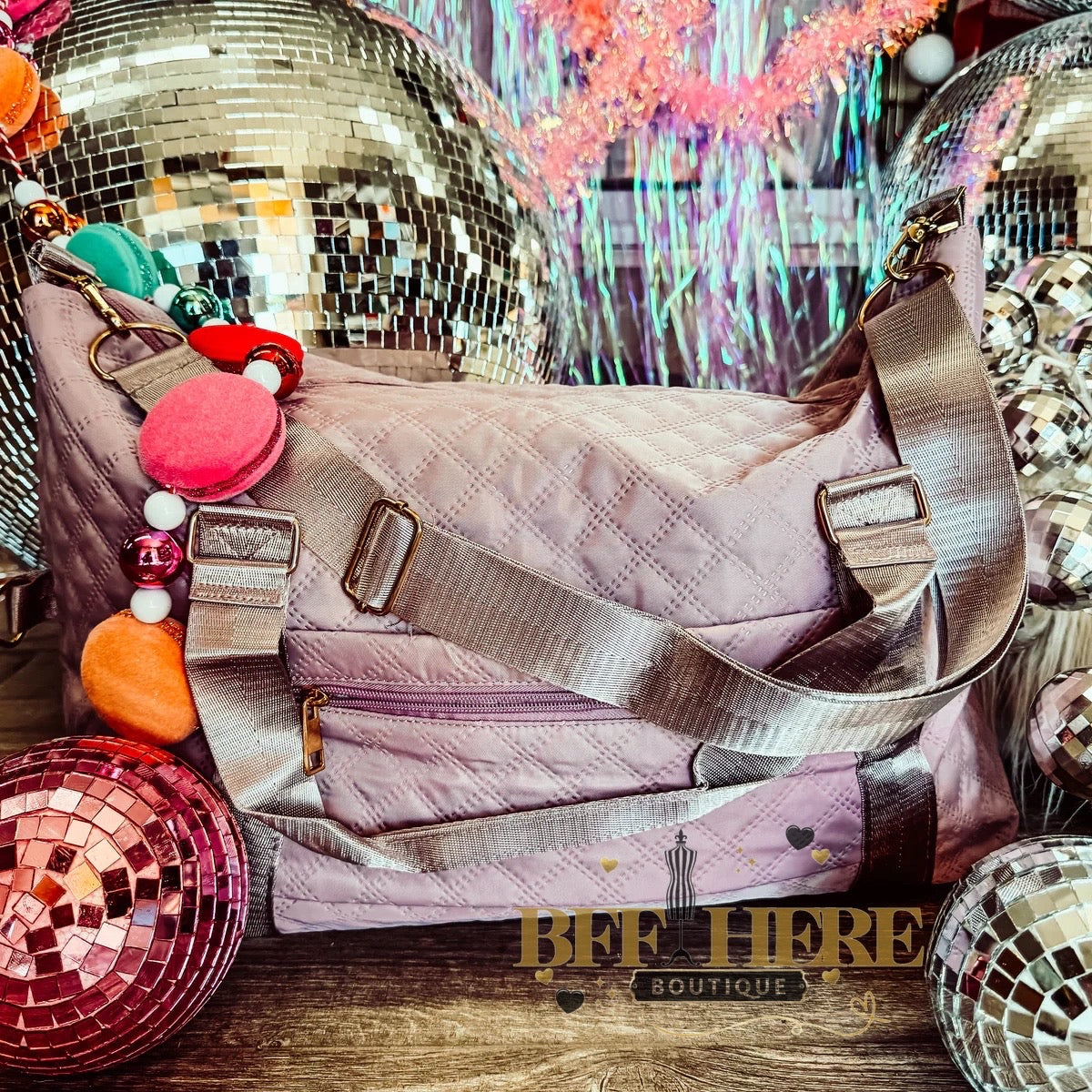 Cross-Stitch Duffle / Choice of Color - BFF Here