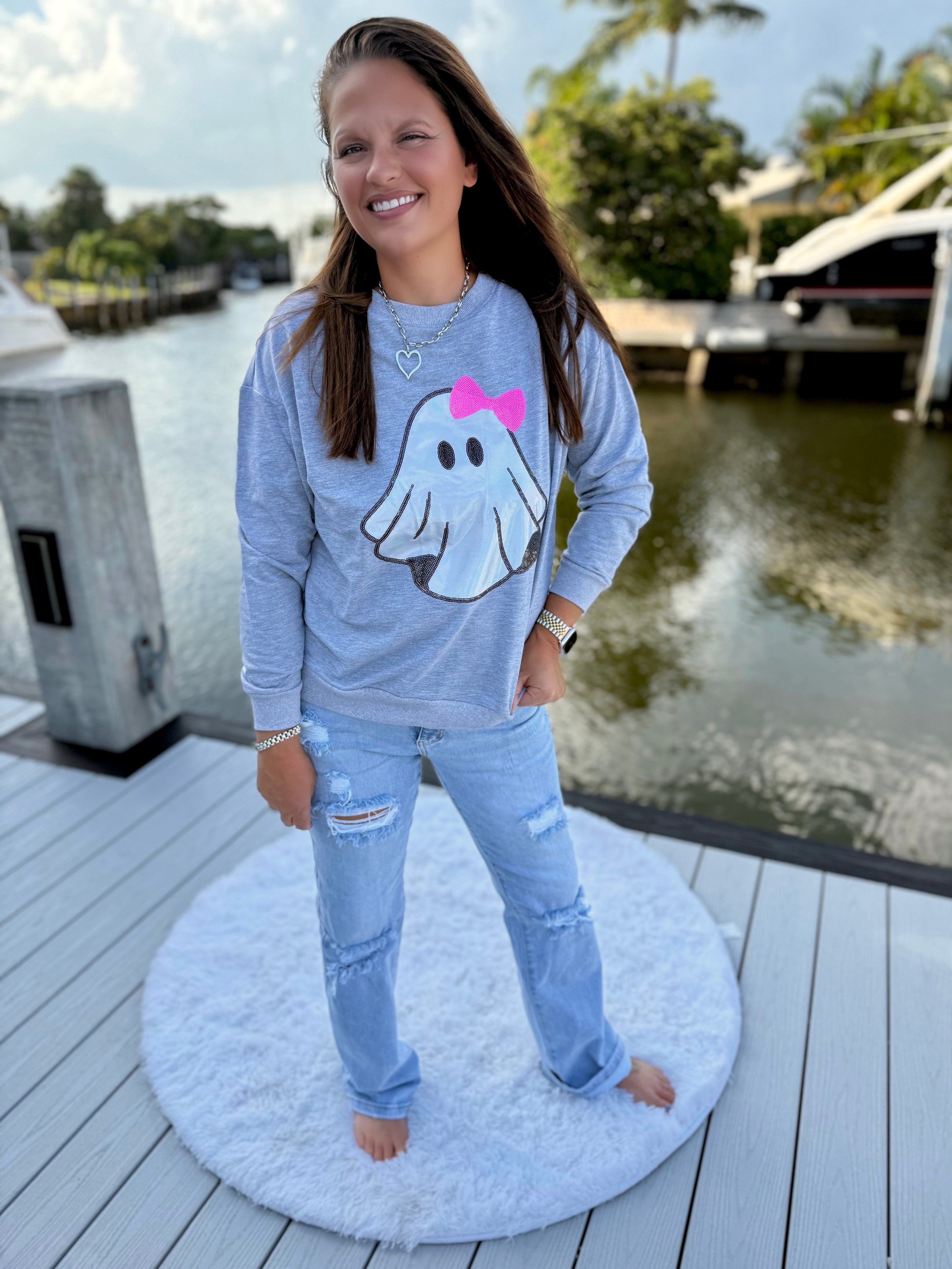 Gigi The Ghost Metallic Pullover by Jess Lea - BFF Here
