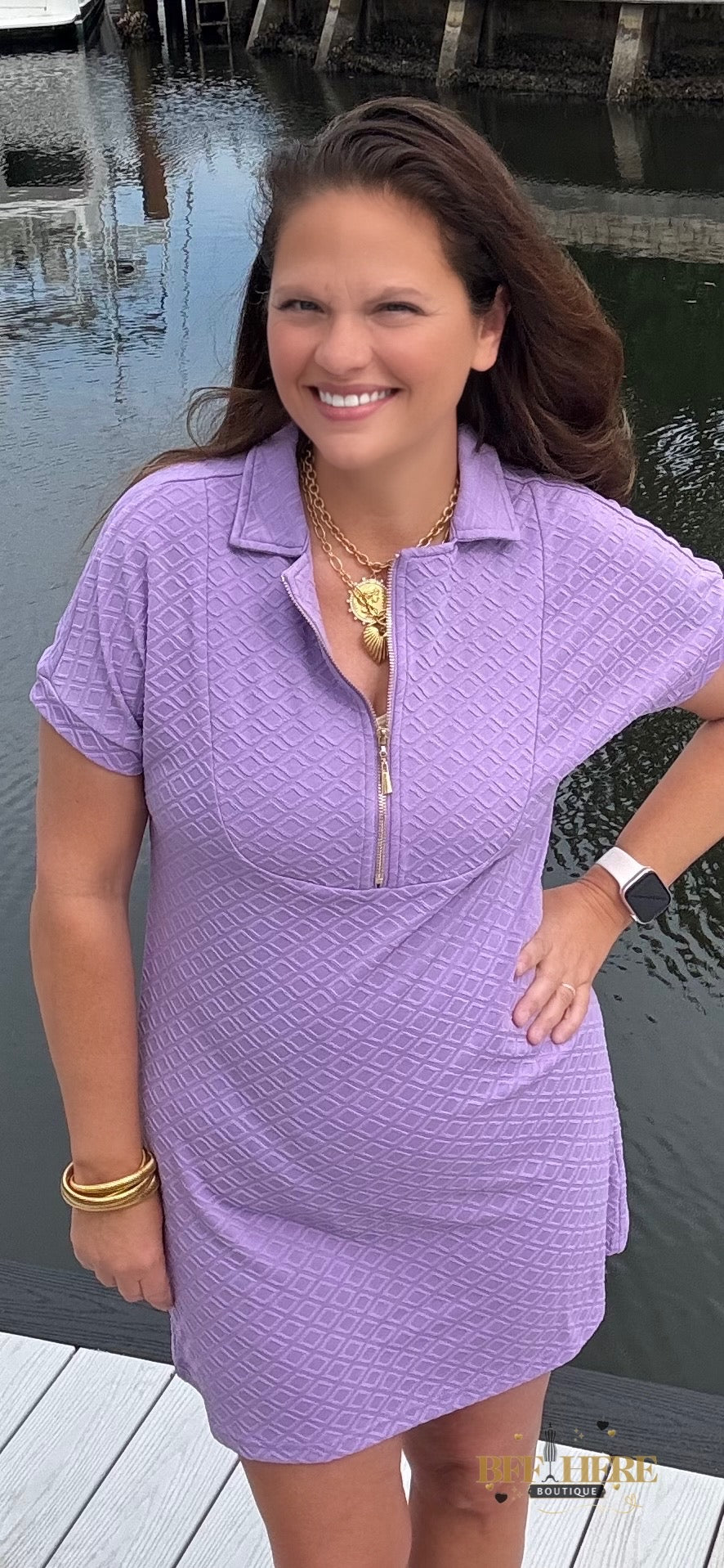 Ezra Textured Zipper Dress by Jess Lea / Choice of Color - BFF Here