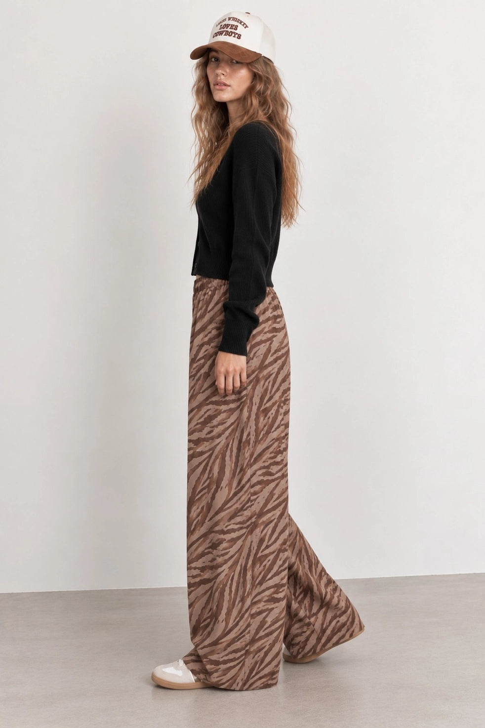 PREORDER: Zebra Print Wide Leg Pants by Jade by Jane (ETA: November)