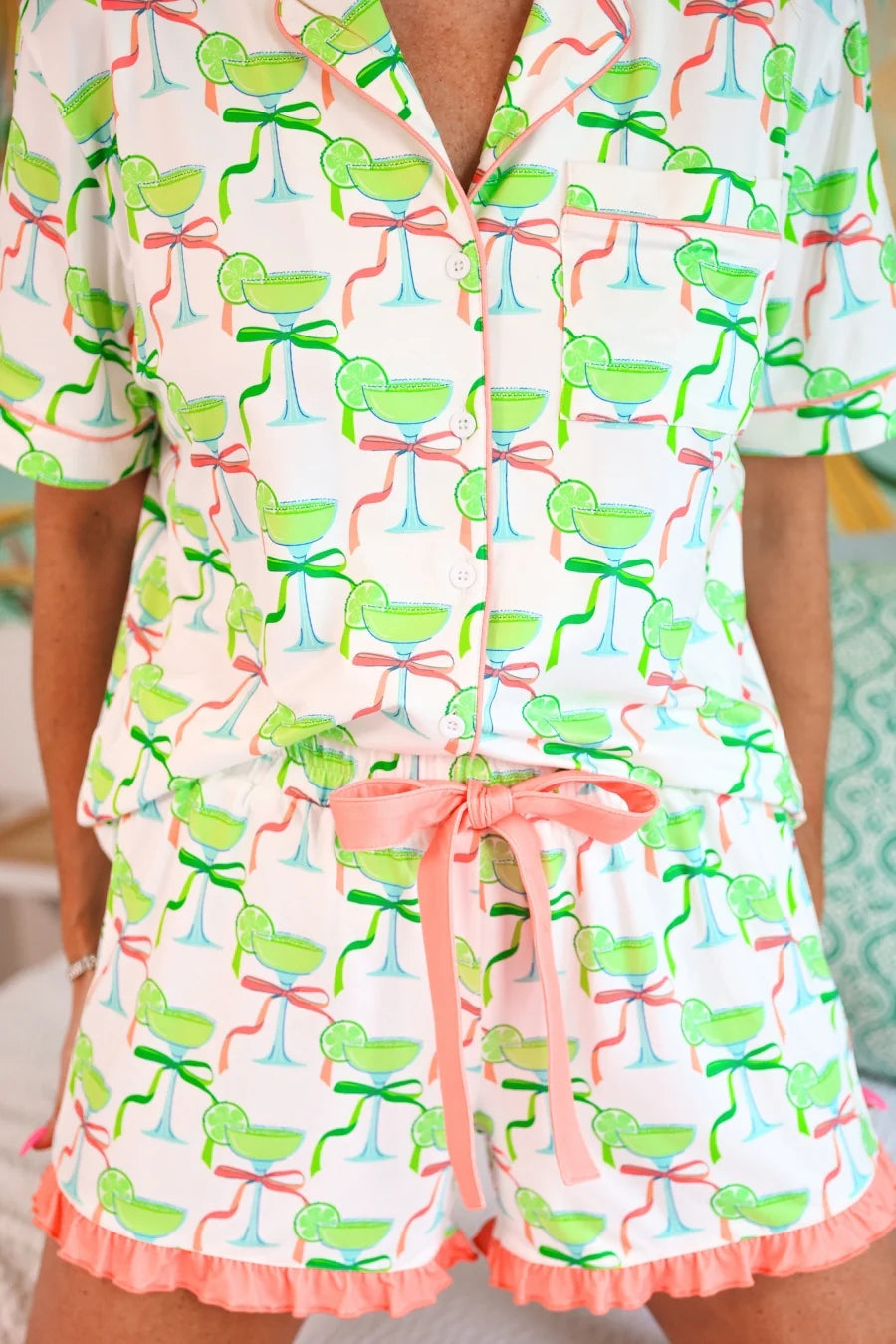 PREORDER: Margarita Moment  Ruffle Pajama Set by Jess Lea (Array) ETA: May - BFF Here