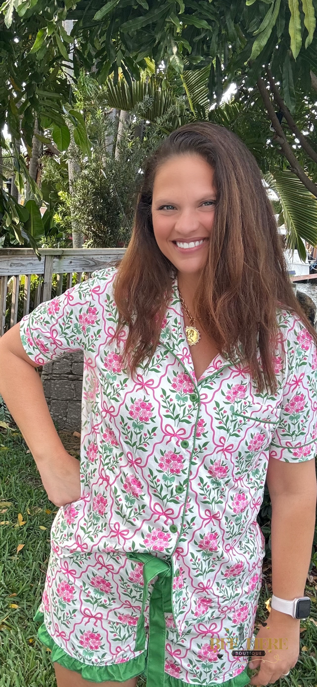 Botanical Garden Ruffle Pajama Set by Jess Lea - BFF Here