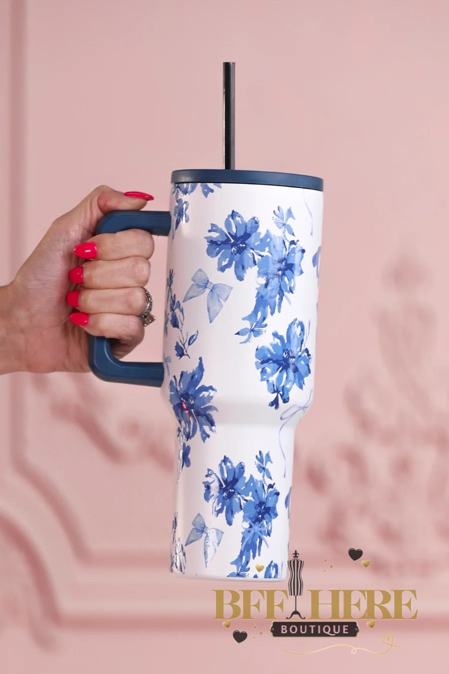 Blossom Floral Tumbler by Jess Lea - BFF Here