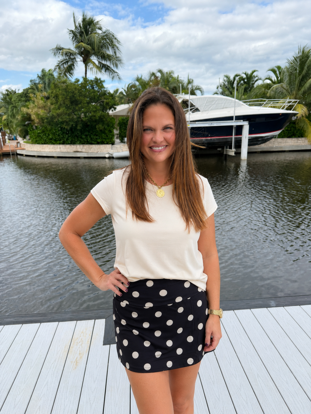 Polka Dot Posie Skirt  by Sterling Kreek (Ships in 1-2 Weeks)