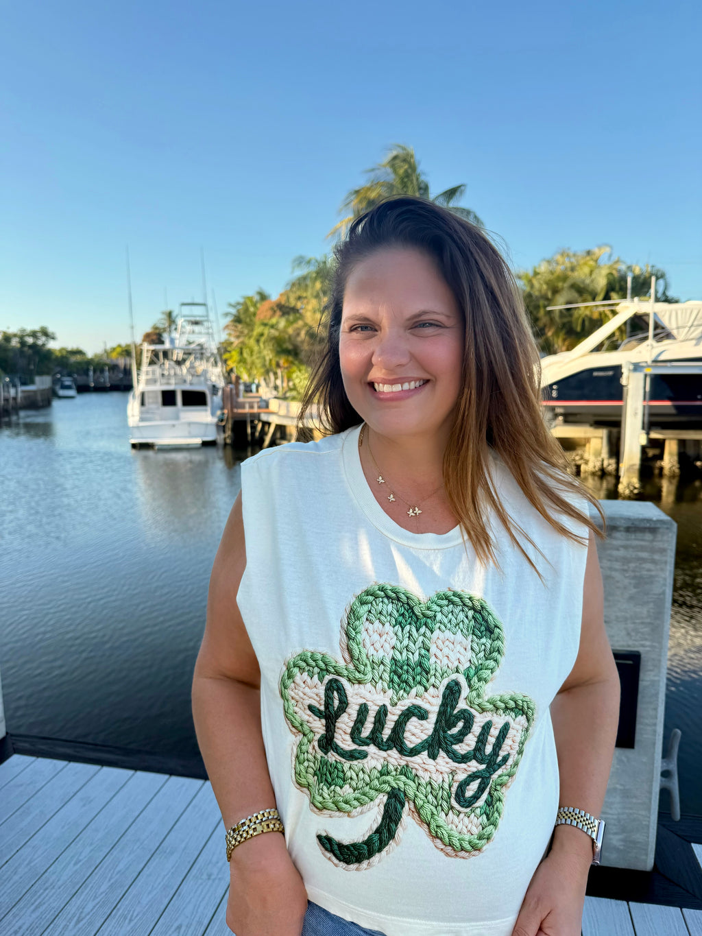 Clover Graphic Tee by Blakeley - BFF Here