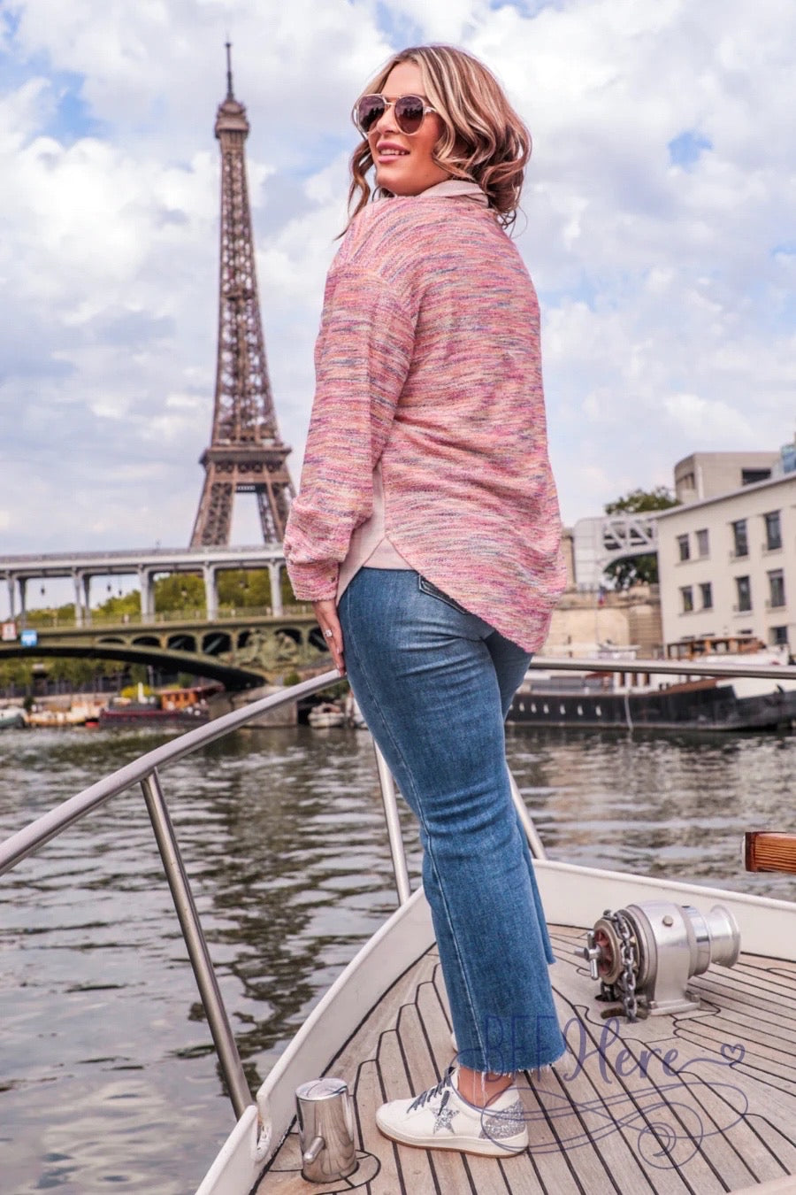 Little Bit Of Color Button Up Top - BFF Here