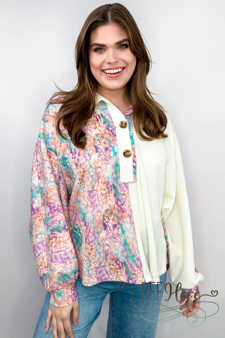 Day Dreamer Two Toned Top by Jess Lea - BFF Here