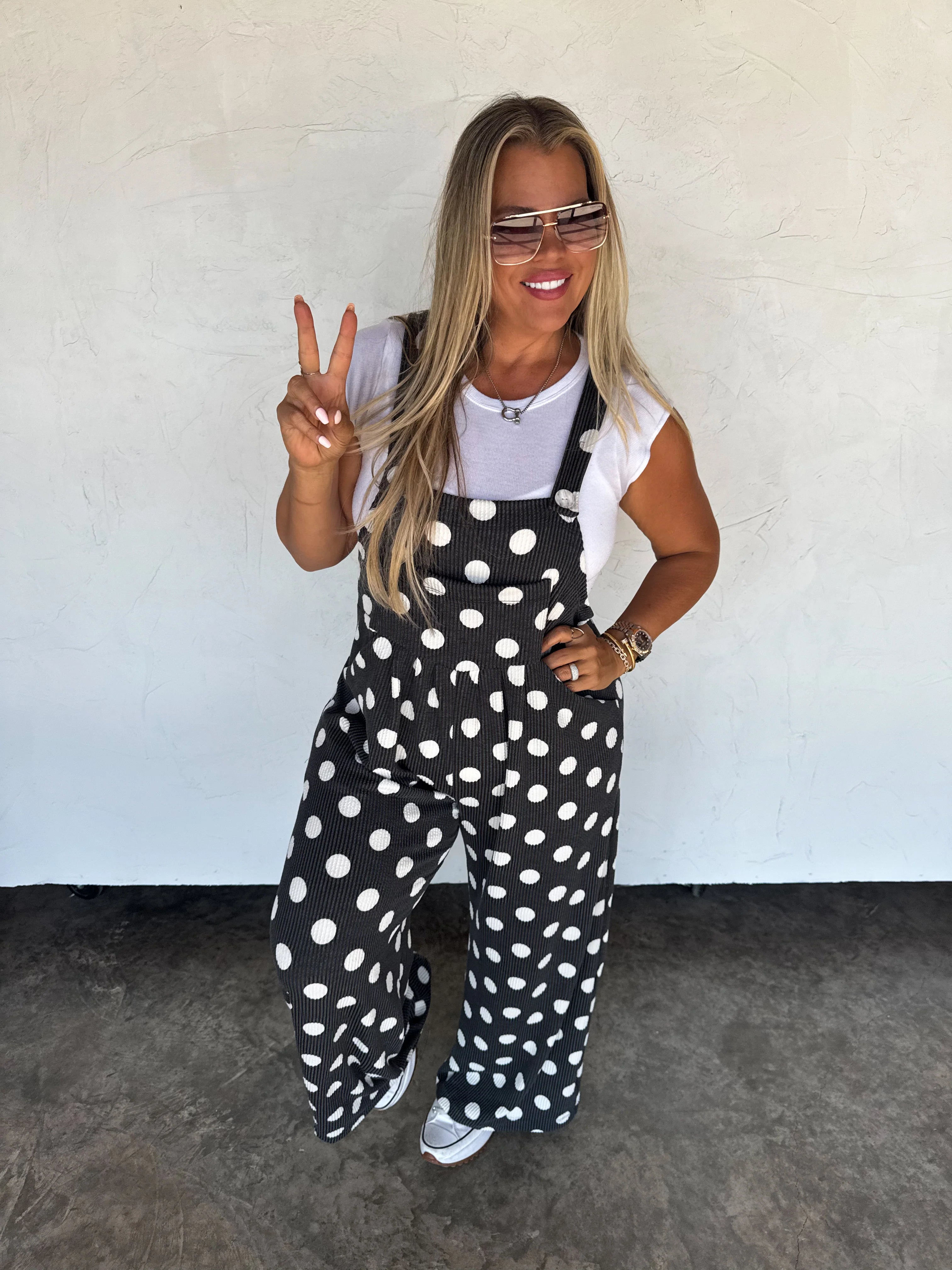 PREORDER: Polka Dot Karli Boho Overalls by Blakeley (ETA: Late November) - BFF Here