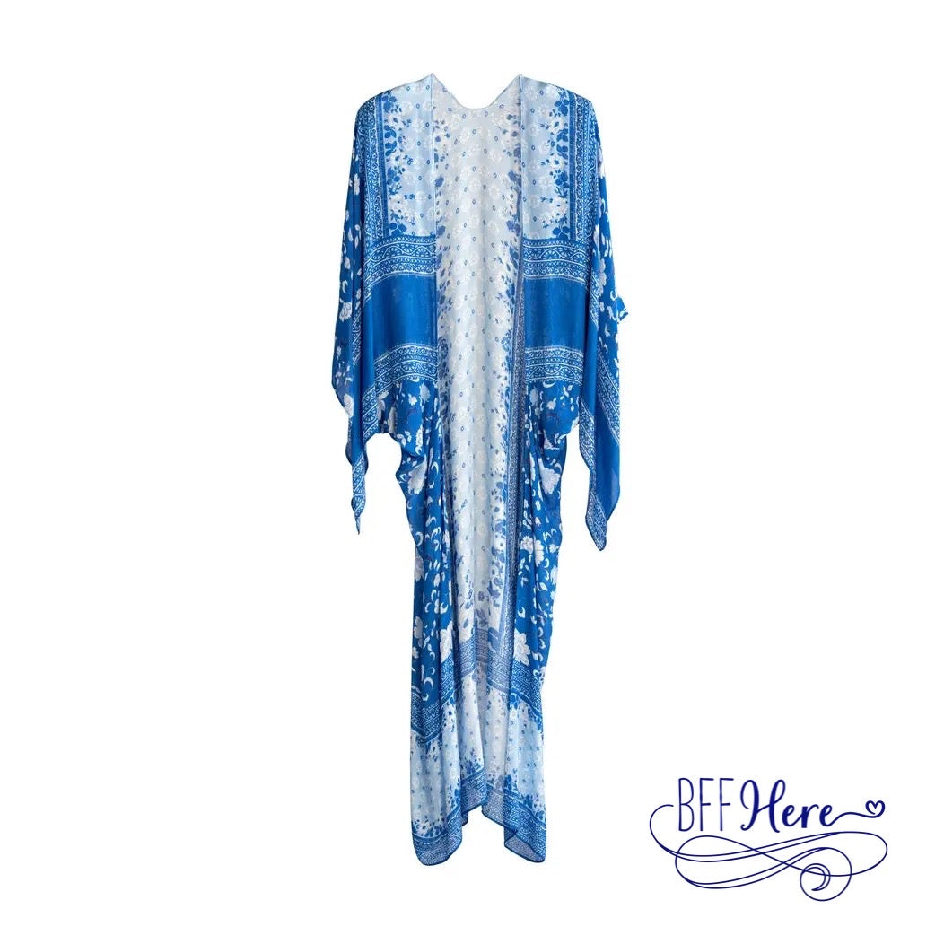 Indigo Elegance Kimono - BFF Here