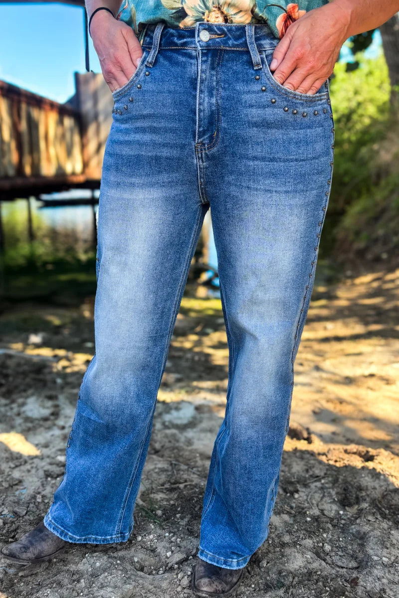 Studded SK Denim by Sterling Kreek (Ships in 1-2 weeks)