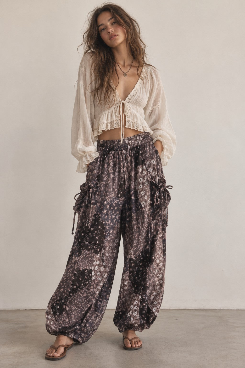 PREORDER: Boho Floral Cargo Pants / ARRAY by Jade by Jane (ETA: November)