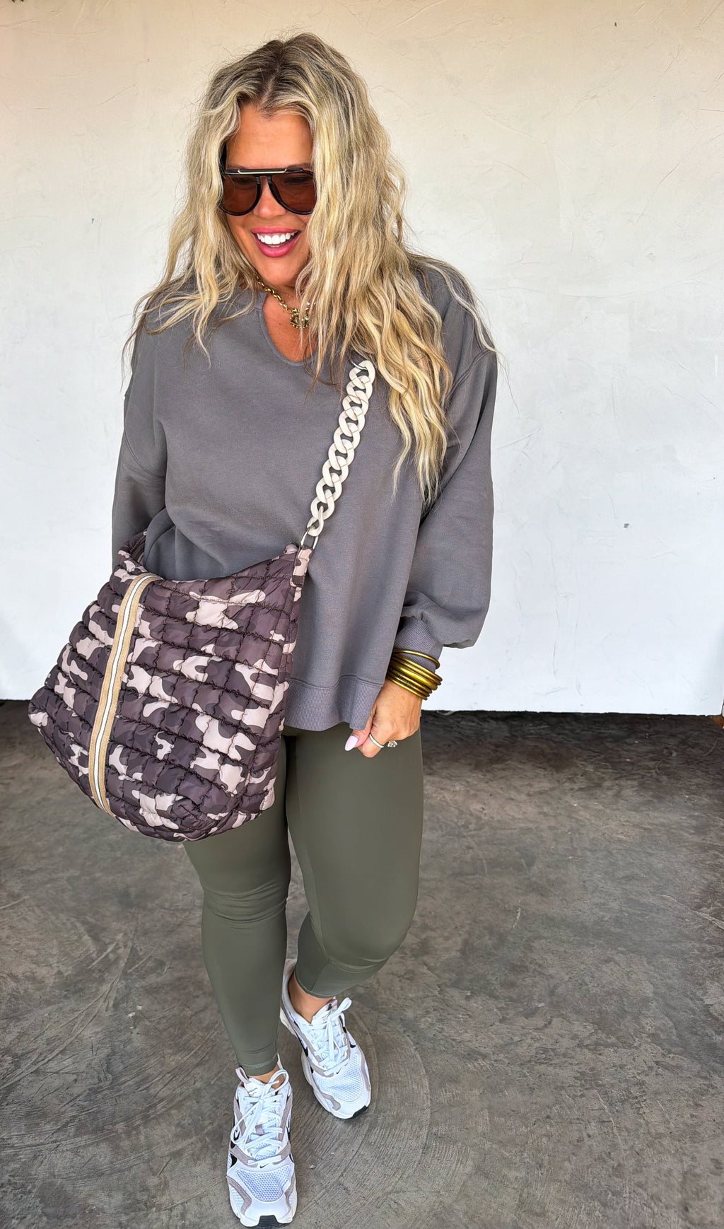 PREORDER: Camo Carry All Puffer Bag by Blakeley (ETA: December)